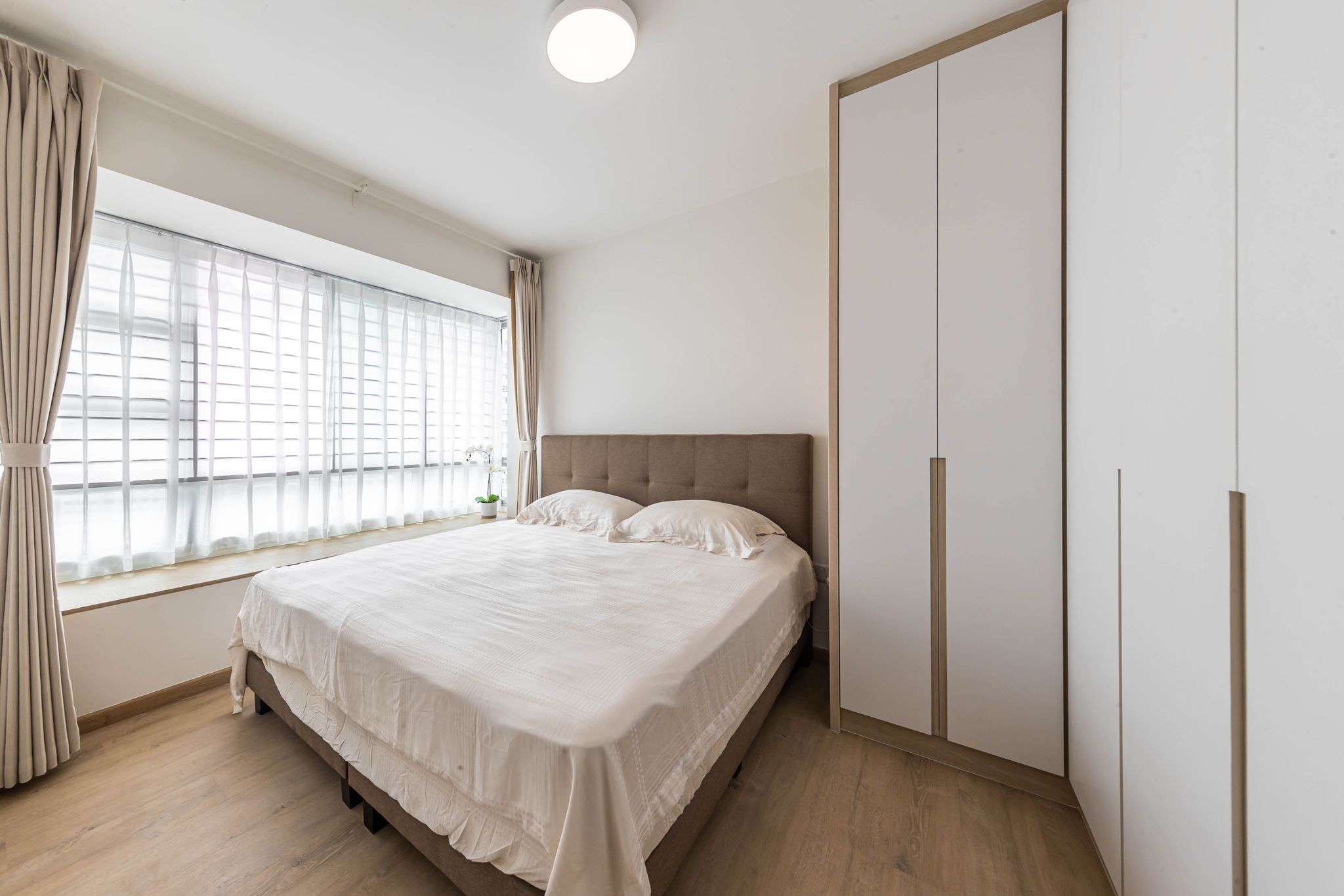 Minimalist, Modern, Scandinavian Design - Bedroom - HDB 4 Room - Design by Swiss Interior Design Pte Ltd