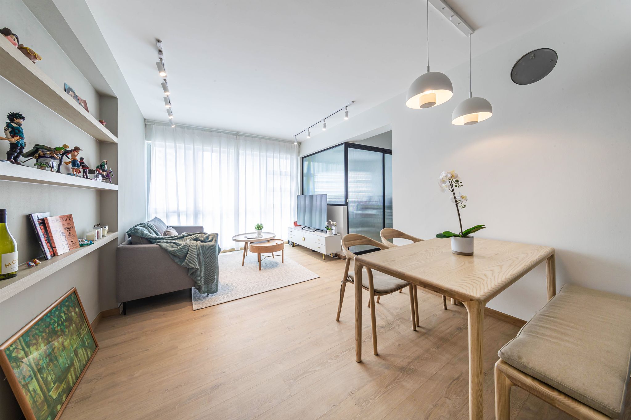 Minimalist, Modern, Scandinavian Design - Dining Room - HDB 4 Room - Design by Swiss Interior Design Pte Ltd