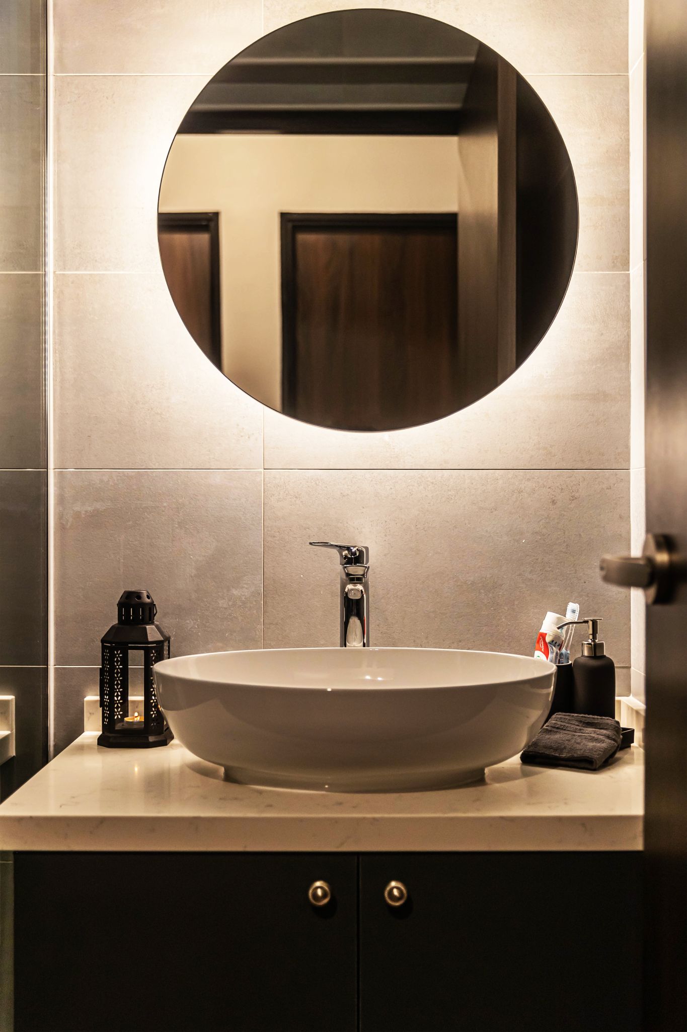 Modern, Retro Design - Bathroom - HDB 4 Room - Design by Swiss Interior Design Pte Ltd