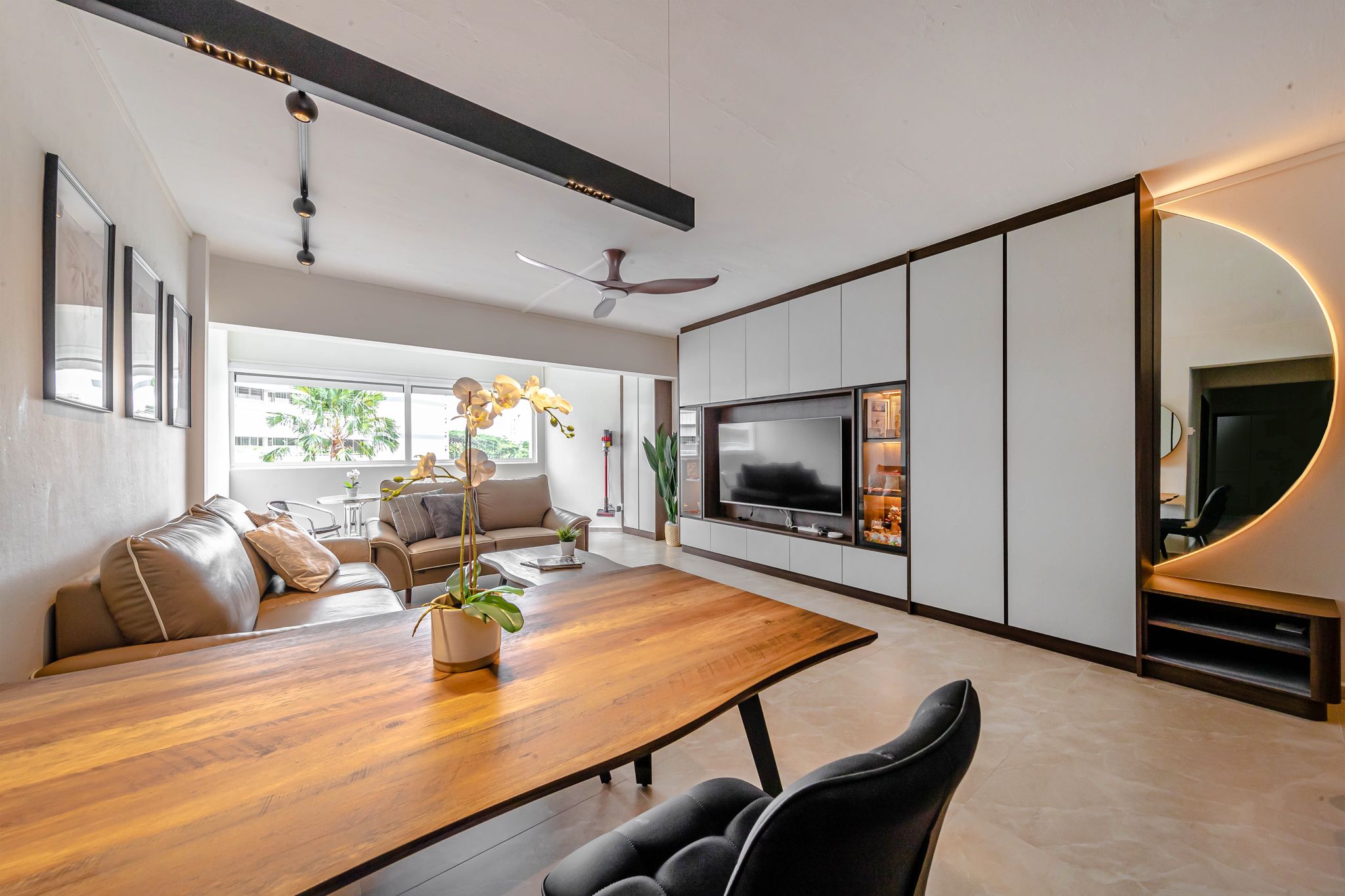 Modern Design - Living Room - HDB 5 Room - Design by Swiss Interior Design Pte Ltd