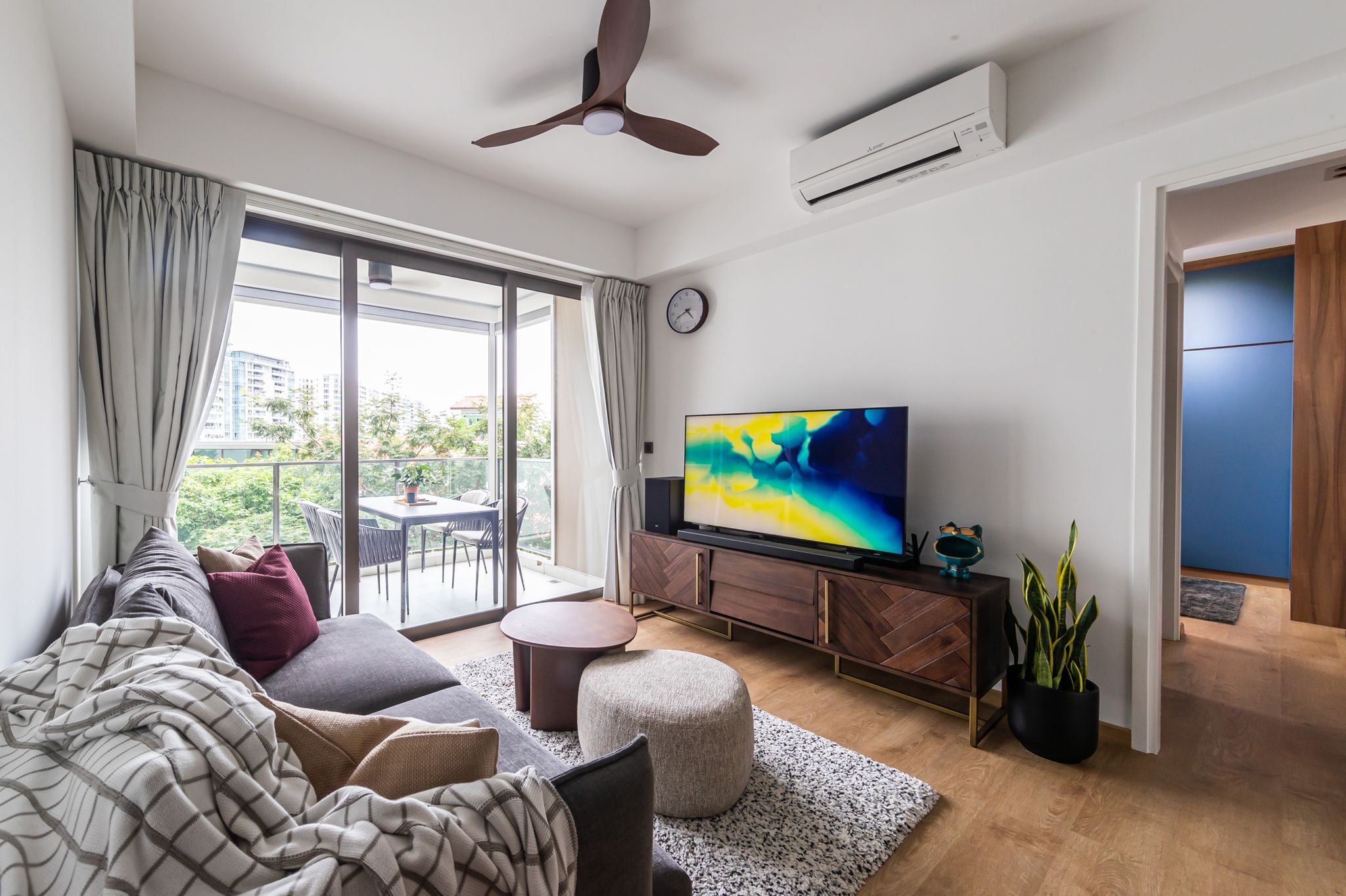 Mediterranean, Scandinavian Design - Living Room - Condominium - Design by Swiss Interior Design Pte Ltd