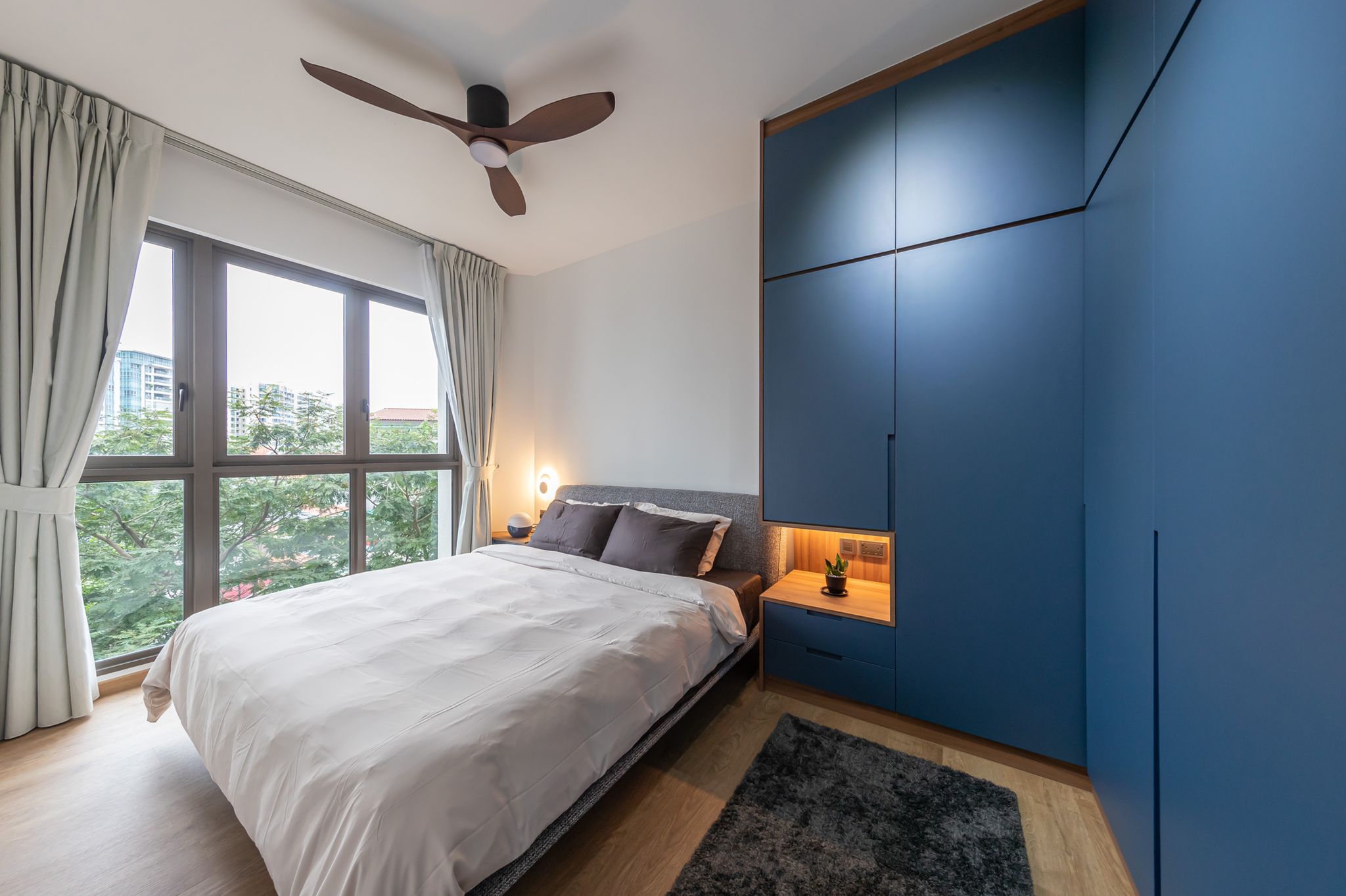 Mediterranean, Scandinavian Design - Bedroom - Condominium - Design by Swiss Interior Design Pte Ltd