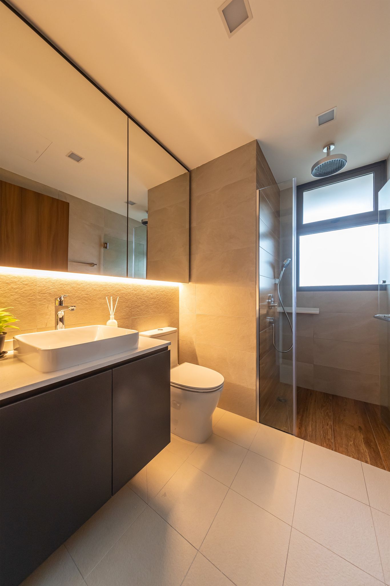 Mediterranean, Scandinavian Design - Bathroom - Condominium - Design by Swiss Interior Design Pte Ltd