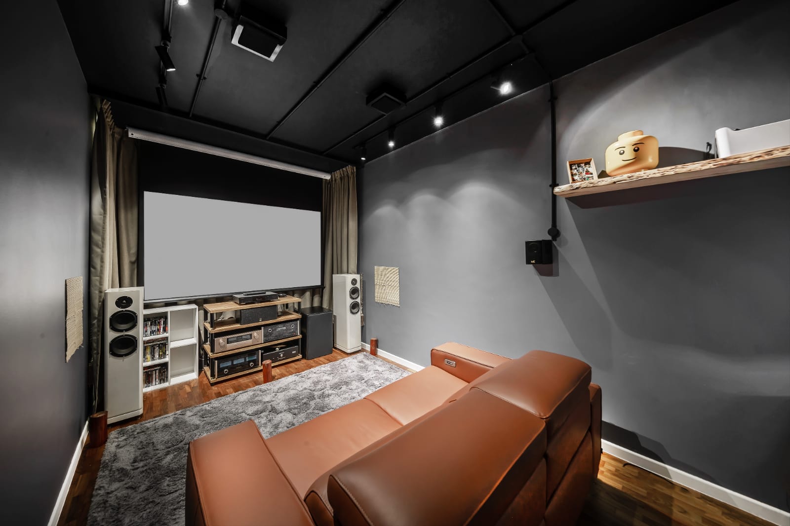 Industrial, Modern Design - Entertainment Room - Condominium - Design by Swiss Interior Design Pte Ltd