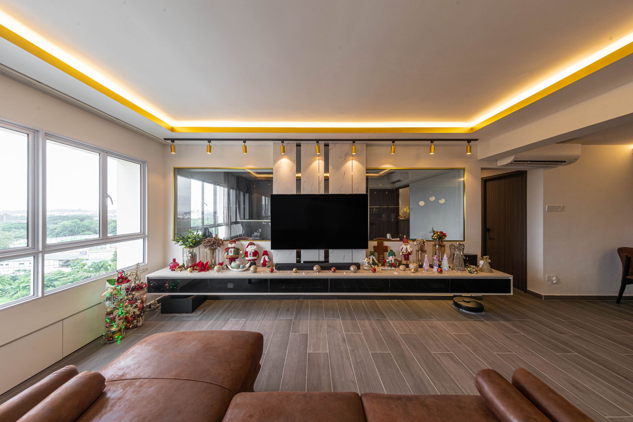 Modern Design - Living Room - HDB Executive Apartment - Design by Swiss Interior Design Pte Ltd