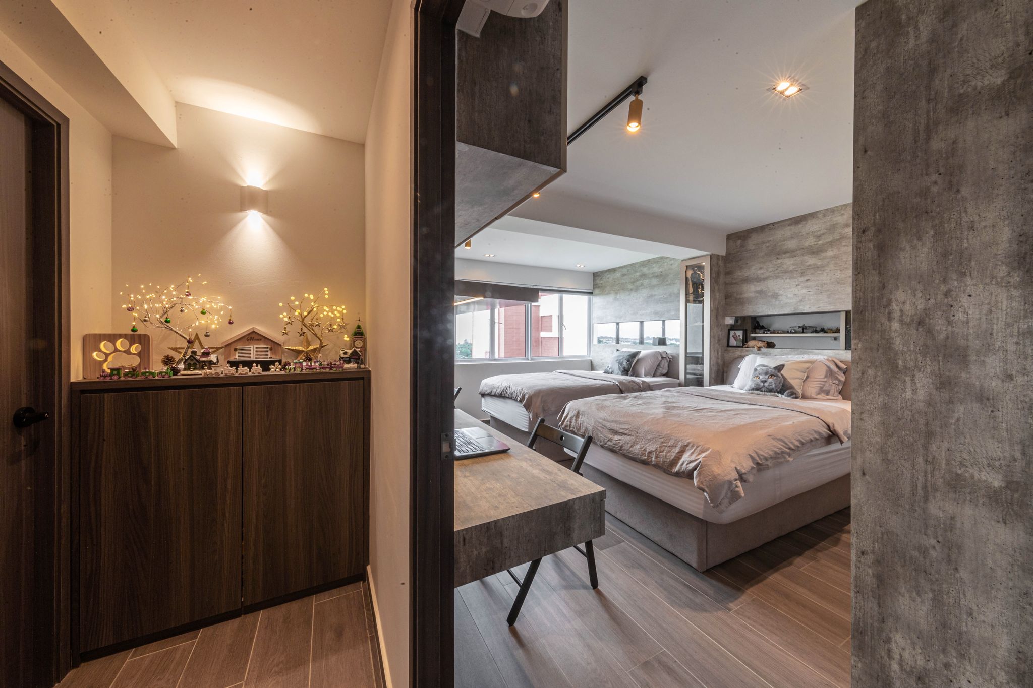 Modern Design - Bedroom - HDB Executive Apartment - Design by Swiss Interior Design Pte Ltd