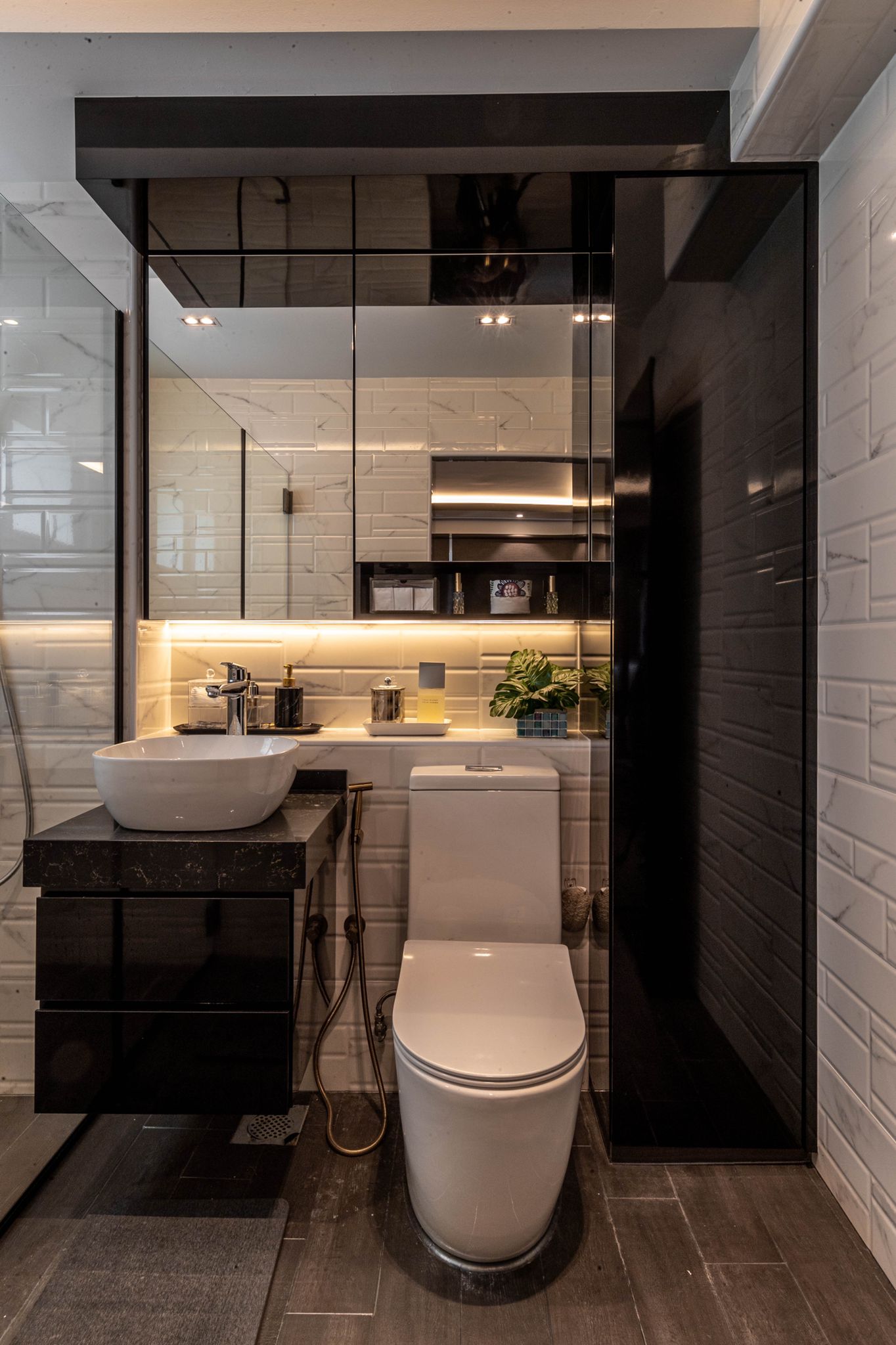 Modern Design - Bathroom - HDB Executive Apartment - Design by Swiss Interior Design Pte Ltd