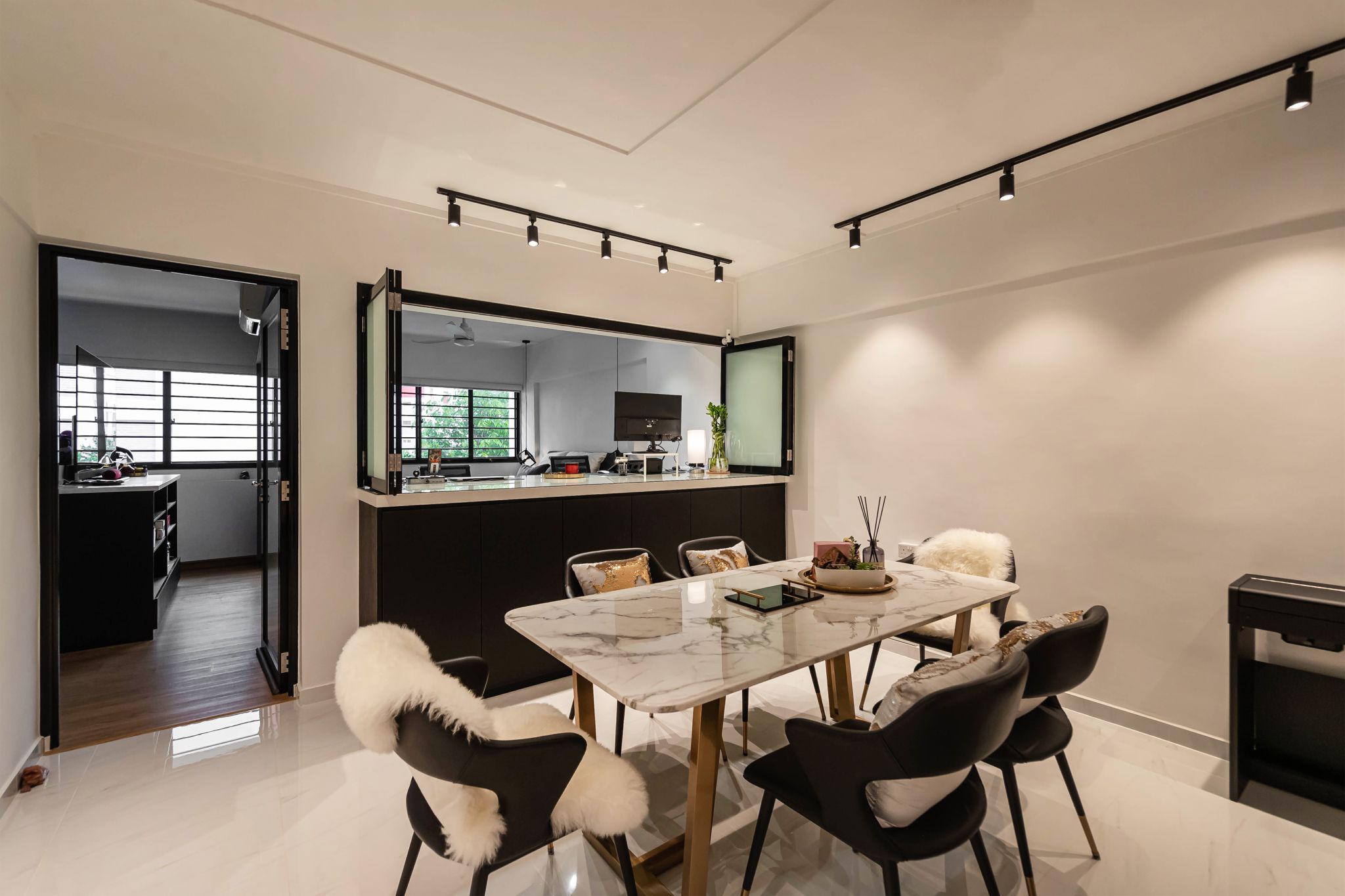 Modern Design - Living Room - HDB 3 Room - Design by Swiss Interior Design Pte Ltd