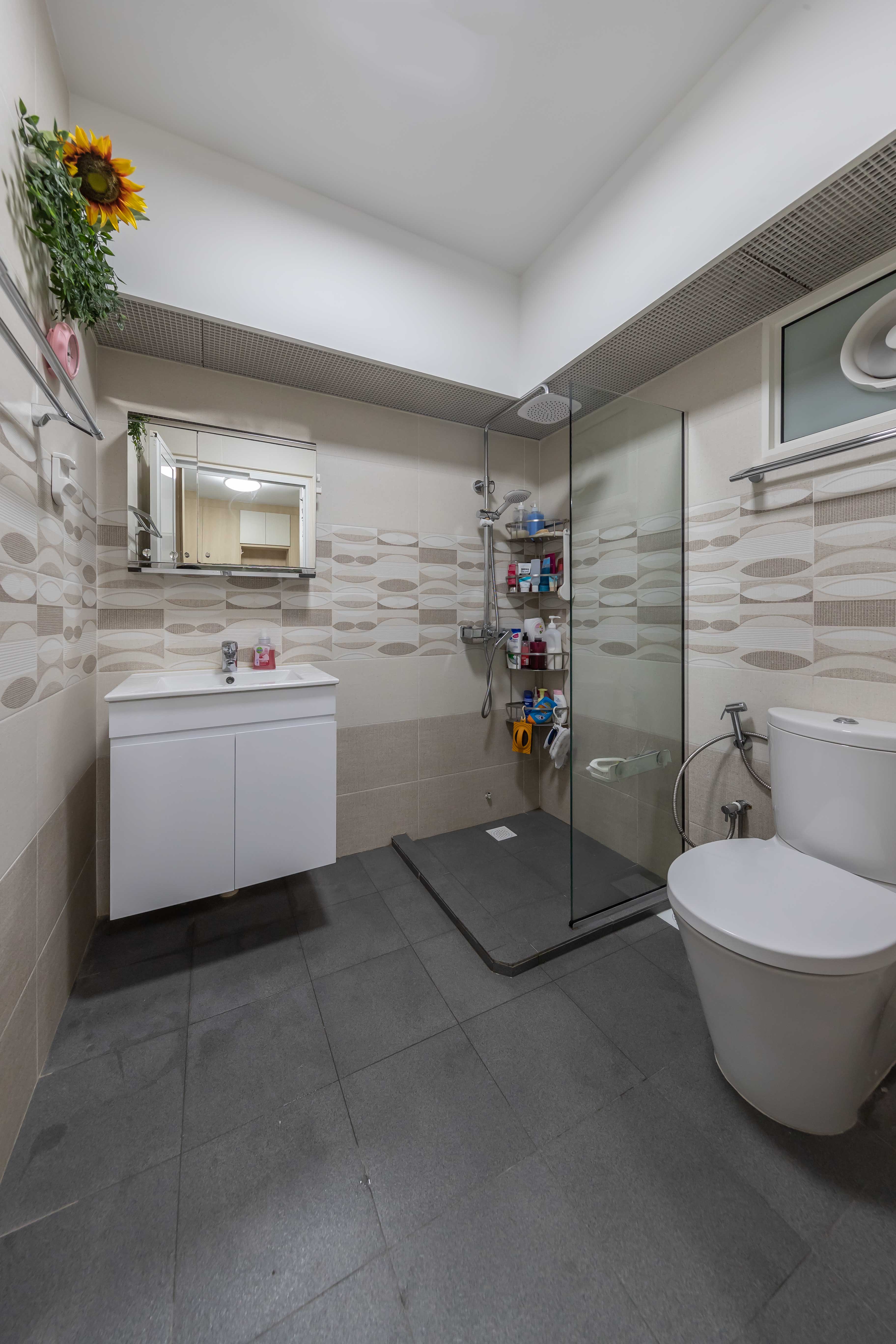 Scandinavian Design - Bathroom - HDB 5 Room - Design by Swiss Interior Design Pte Ltd