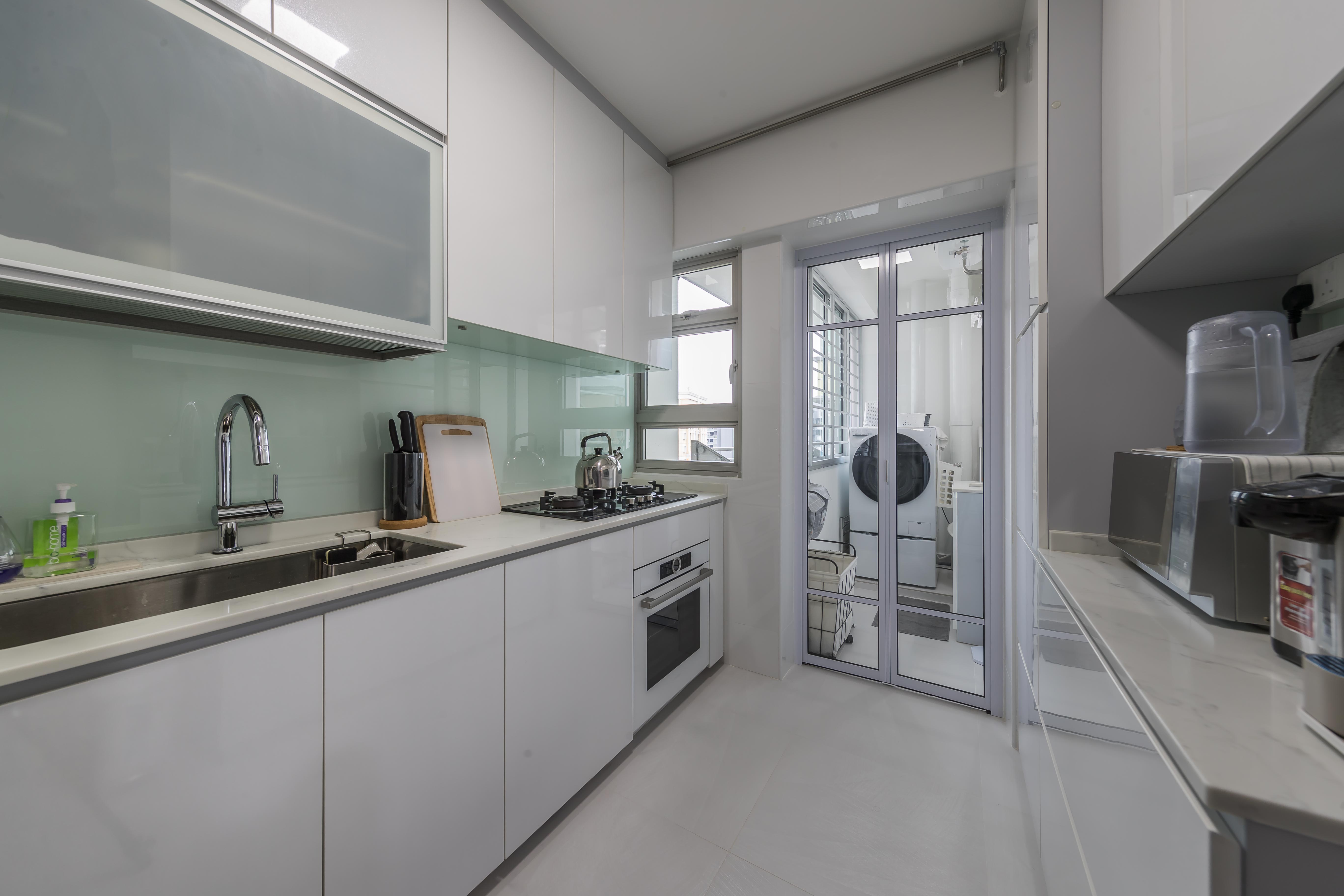 Modern Design - Kitchen - HDB 4 Room - Design by Swiss Interior Design Pte Ltd