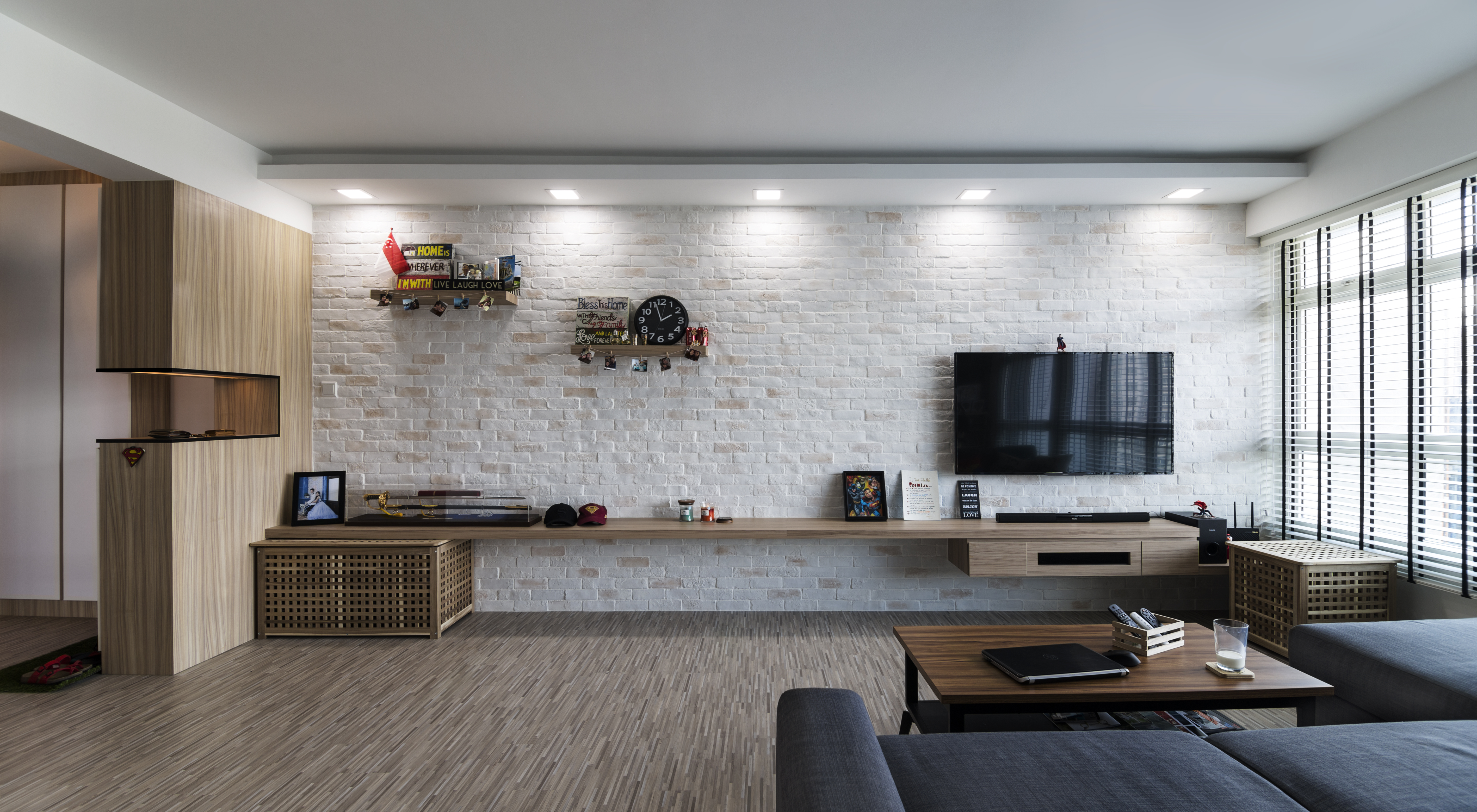 Scandinavian Design - Living Room - HDB 5 Room - Design by Swiss Interior Design Pte Ltd