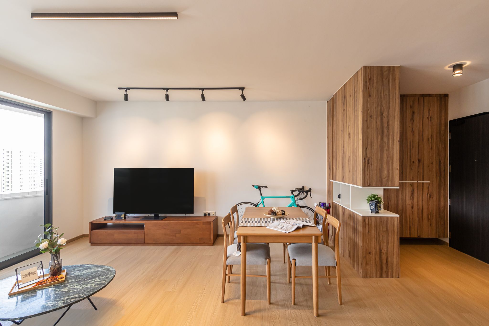 Scandinavian Design - Living Room - HDB 5 Room - Design by Swiss Interior Design Pte Ltd