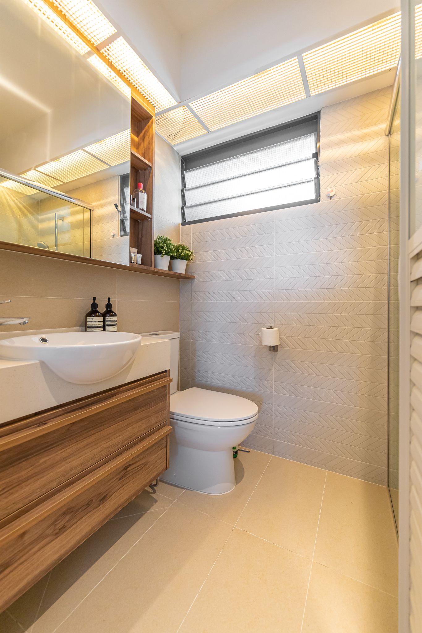 Scandinavian Design - Bathroom - HDB 5 Room - Design by Swiss Interior Design Pte Ltd