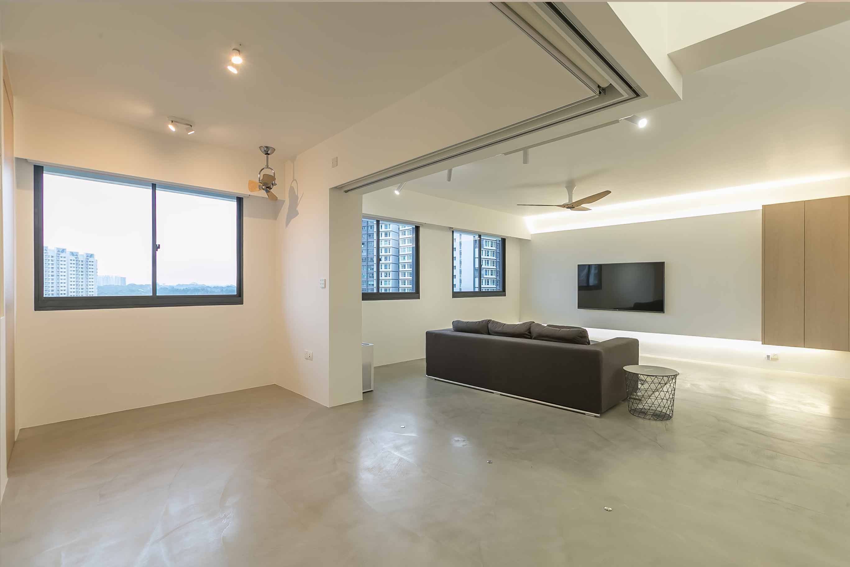 Minimalist Design - Living Room - HDB 5 Room - Design by Swiss Interior Design Pte Ltd