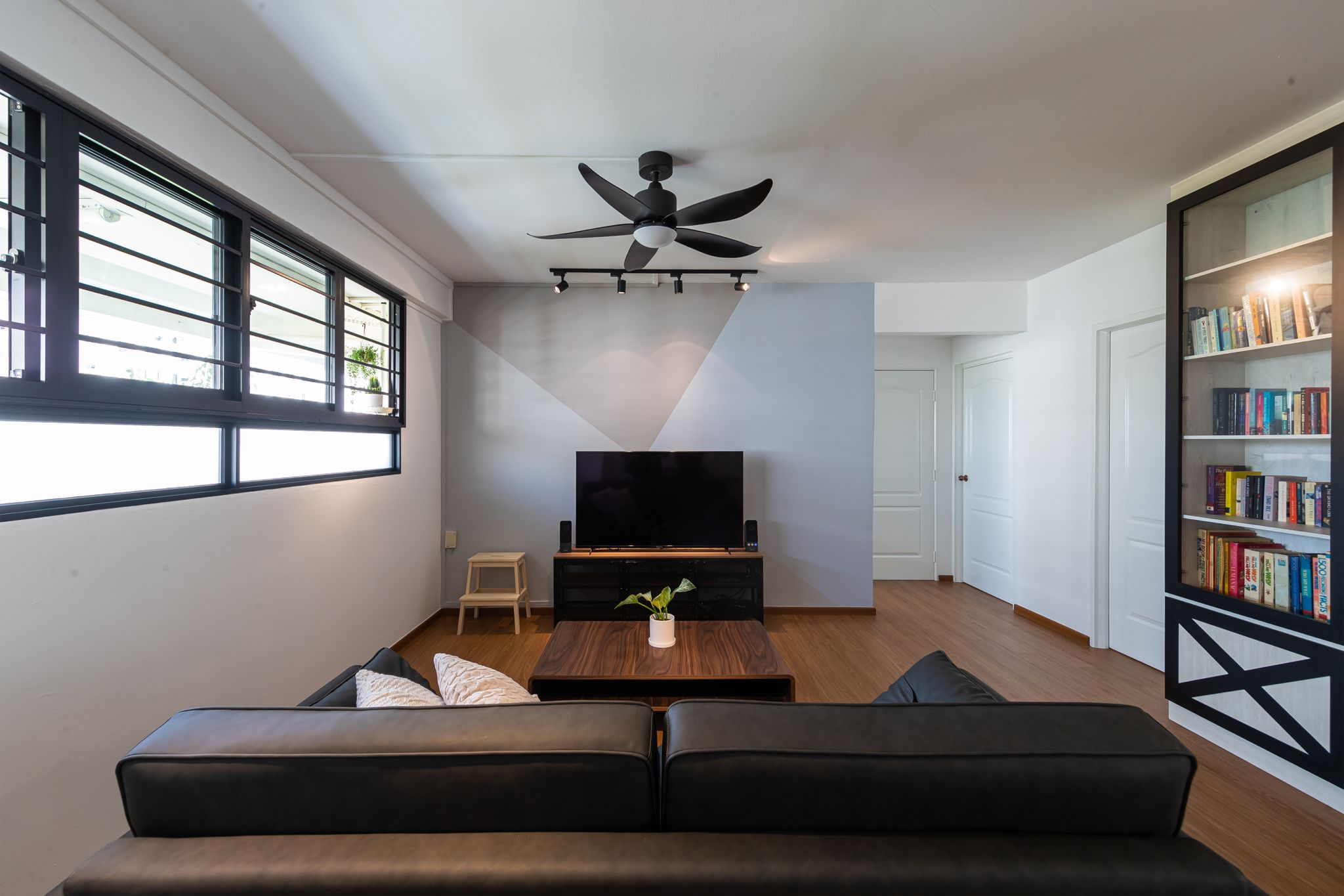 Modern, Retro, Scandinavian Design - Living Room - HDB 4 Room - Design by Swiss Interior Design Pte Ltd