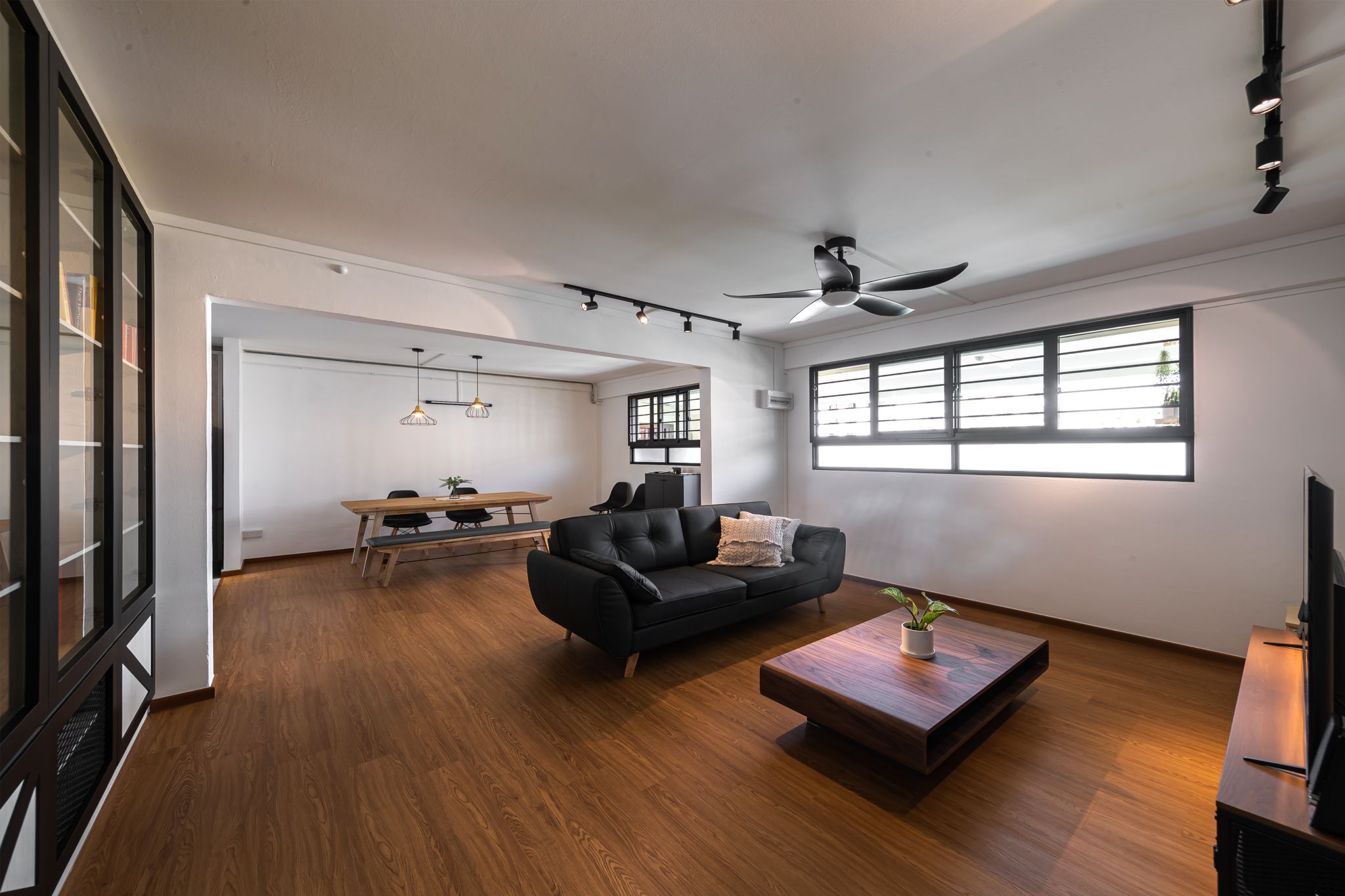 Modern, Retro, Scandinavian Design - Living Room - HDB 4 Room - Design by Swiss Interior Design Pte Ltd