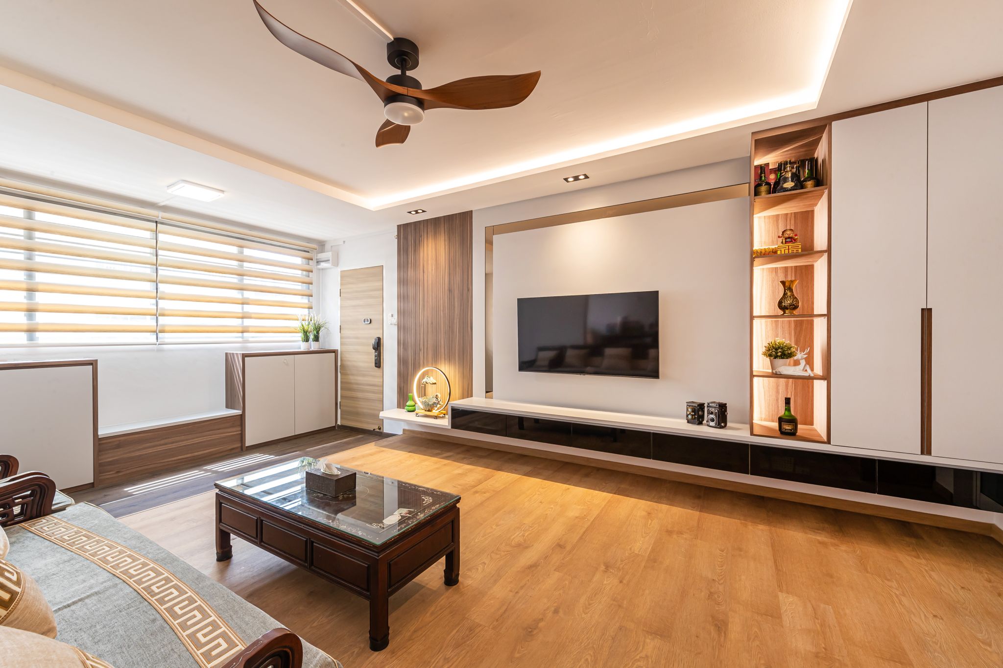 Scandinavian, Vintage Design - Living Room - HDB Executive Apartment - Design by Swiss Interior Design Pte Ltd