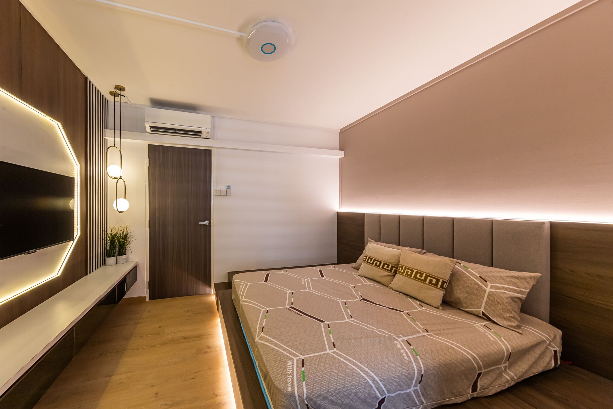Scandinavian, Vintage Design - Bedroom - HDB Executive Apartment - Design by Swiss Interior Design Pte Ltd