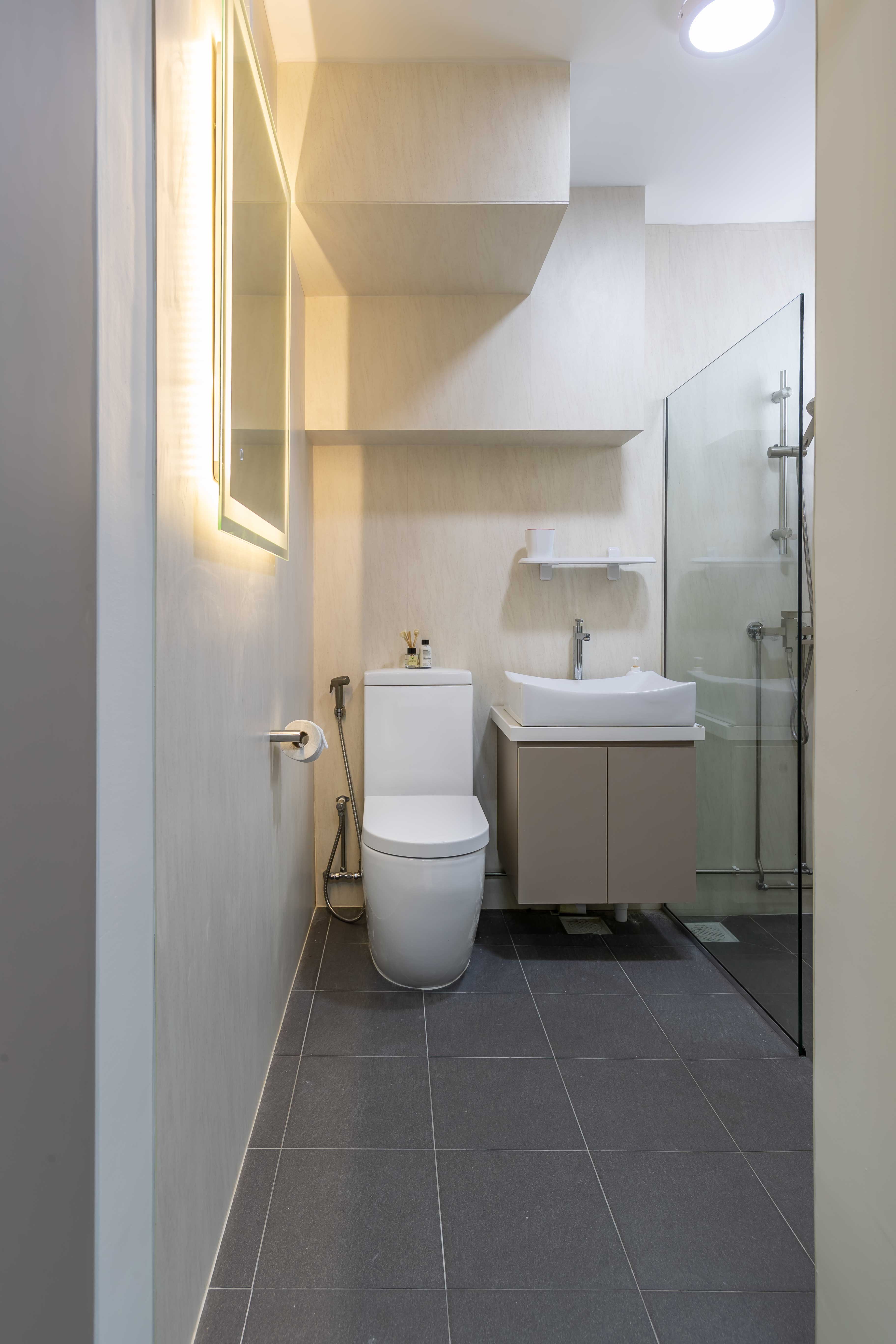 Contemporary, Scandinavian Design - Bathroom - HDB 5 Room - Design by Swiss Interior Design Pte Ltd