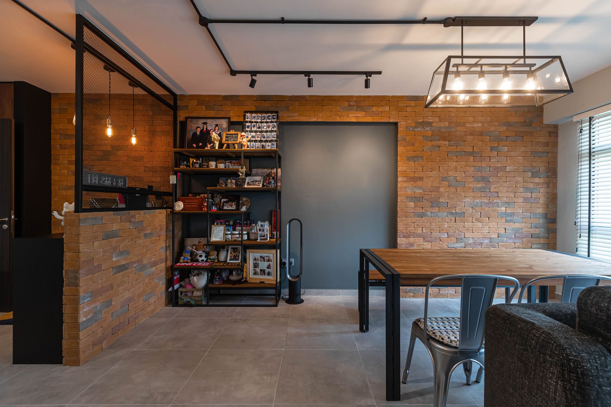 Industrial Design - Dining Room - HDB 5 Room - Design by Swiss Interior Design Pte Ltd