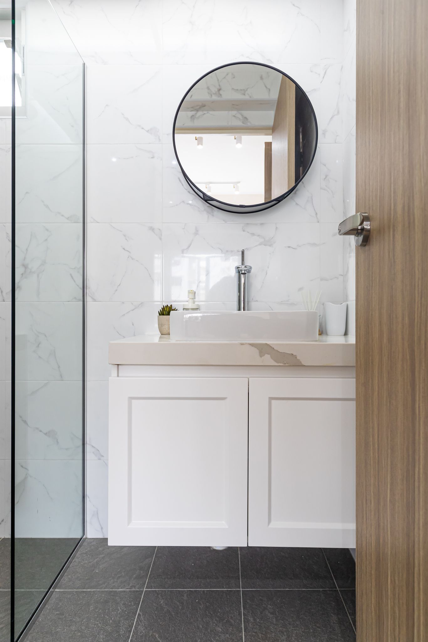Modern, Scandinavian Design - Bathroom - HDB 4 Room - Design by Swiss Interior Design Pte Ltd