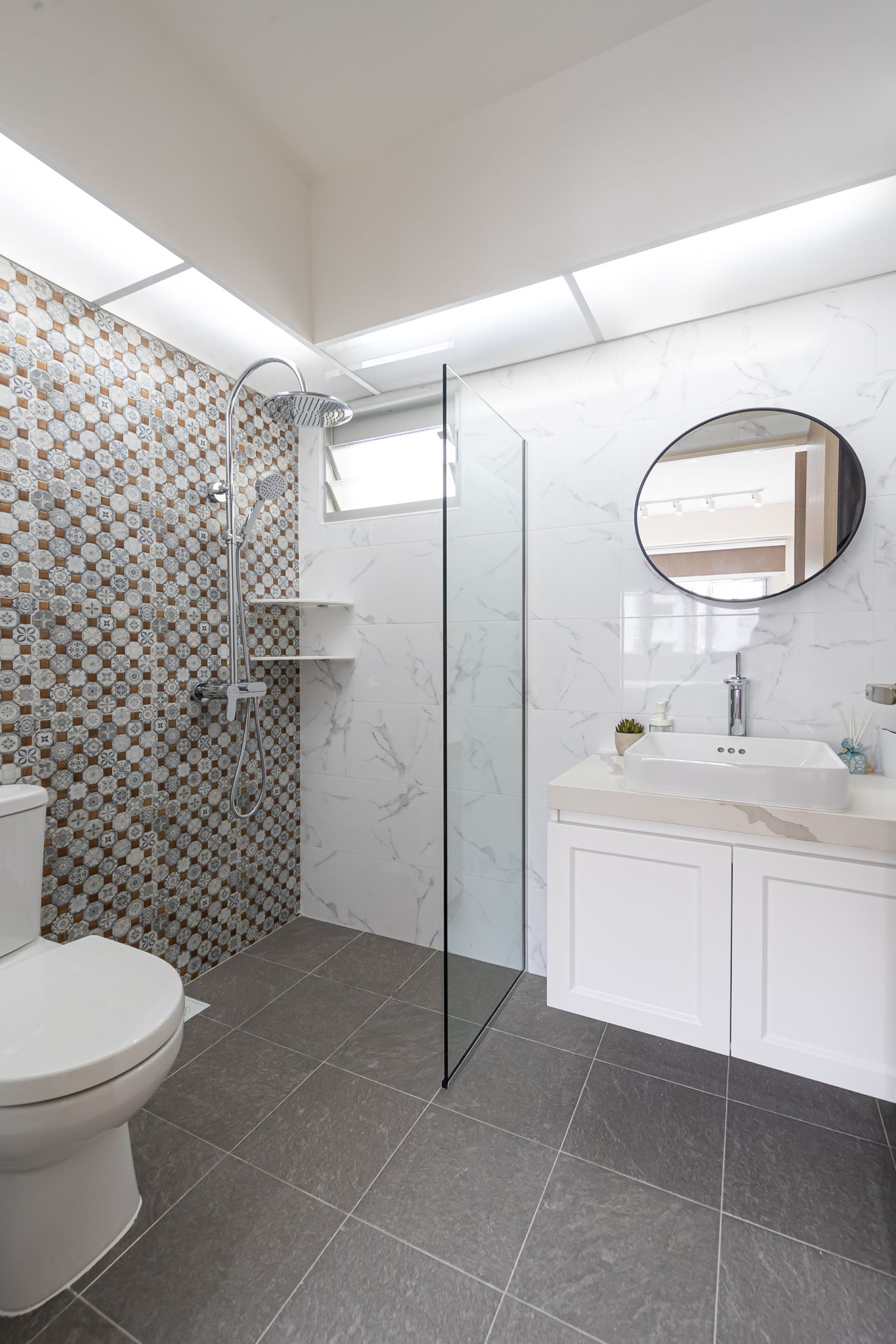 Modern, Scandinavian Design - Bathroom - HDB 4 Room - Design by Swiss Interior Design Pte Ltd