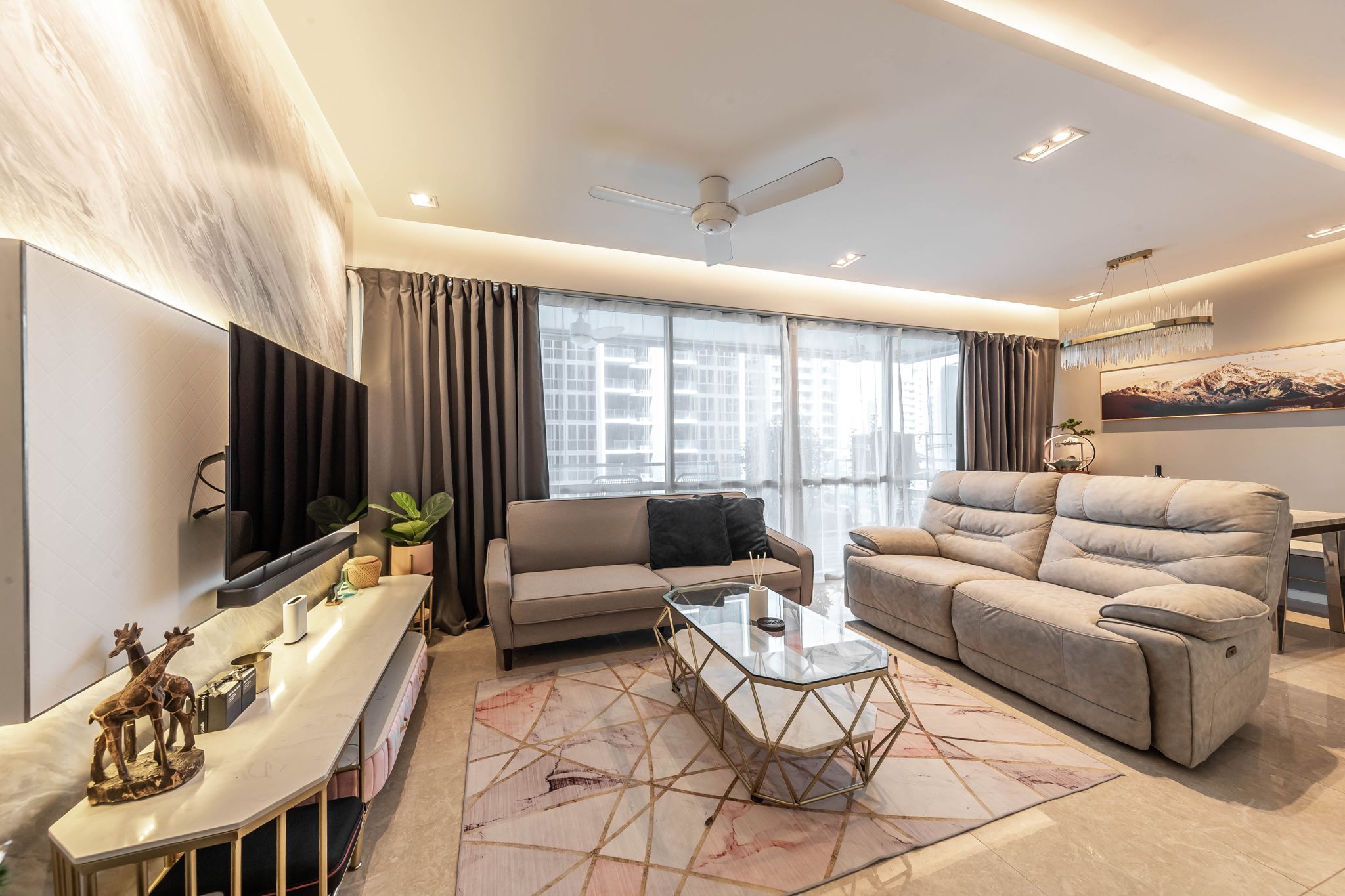 Modern Design - Living Room - Condominium - Design by Swiss Interior Design Pte Ltd