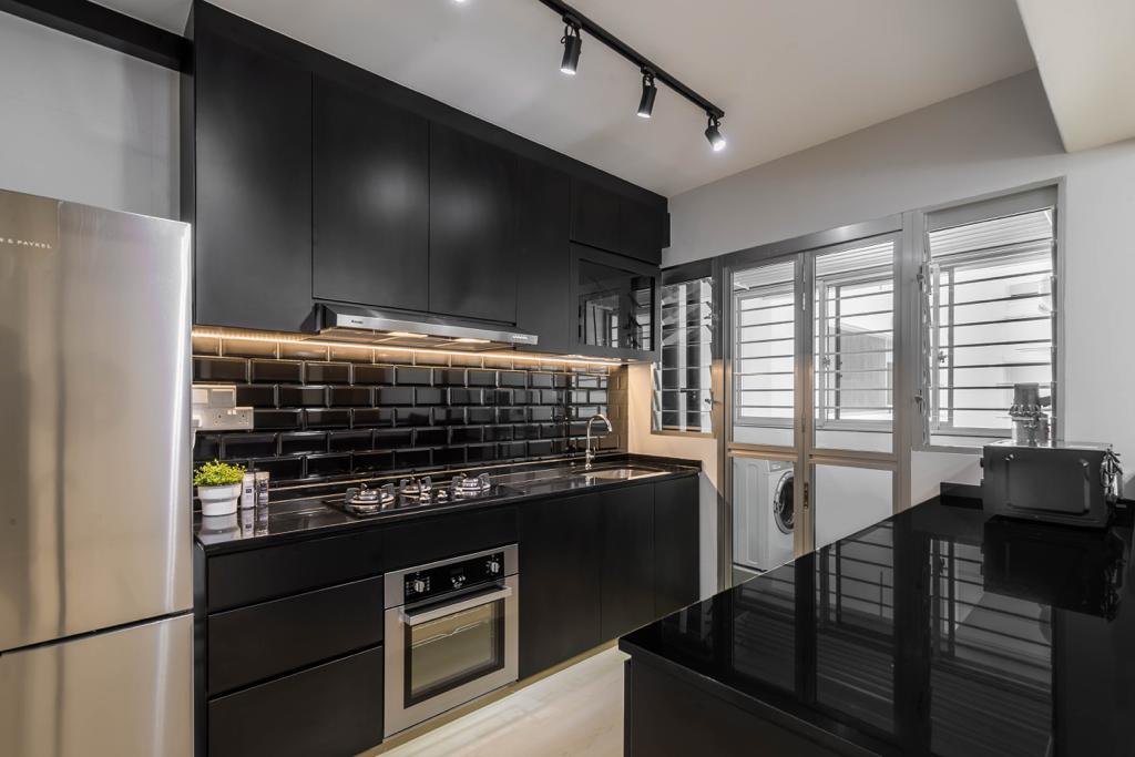 Modern, Scandinavian Design - Kitchen - HDB 4 Room - Design by Swiss Interior Design Pte Ltd