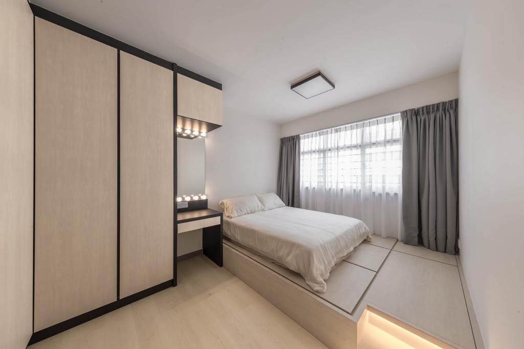 Modern, Scandinavian Design - Bedroom - HDB 4 Room - Design by Swiss Interior Design Pte Ltd