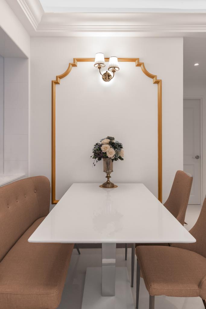 Victorian Design - Dining Room - HDB 4 Room - Design by Swiss Interior Design Pte Ltd