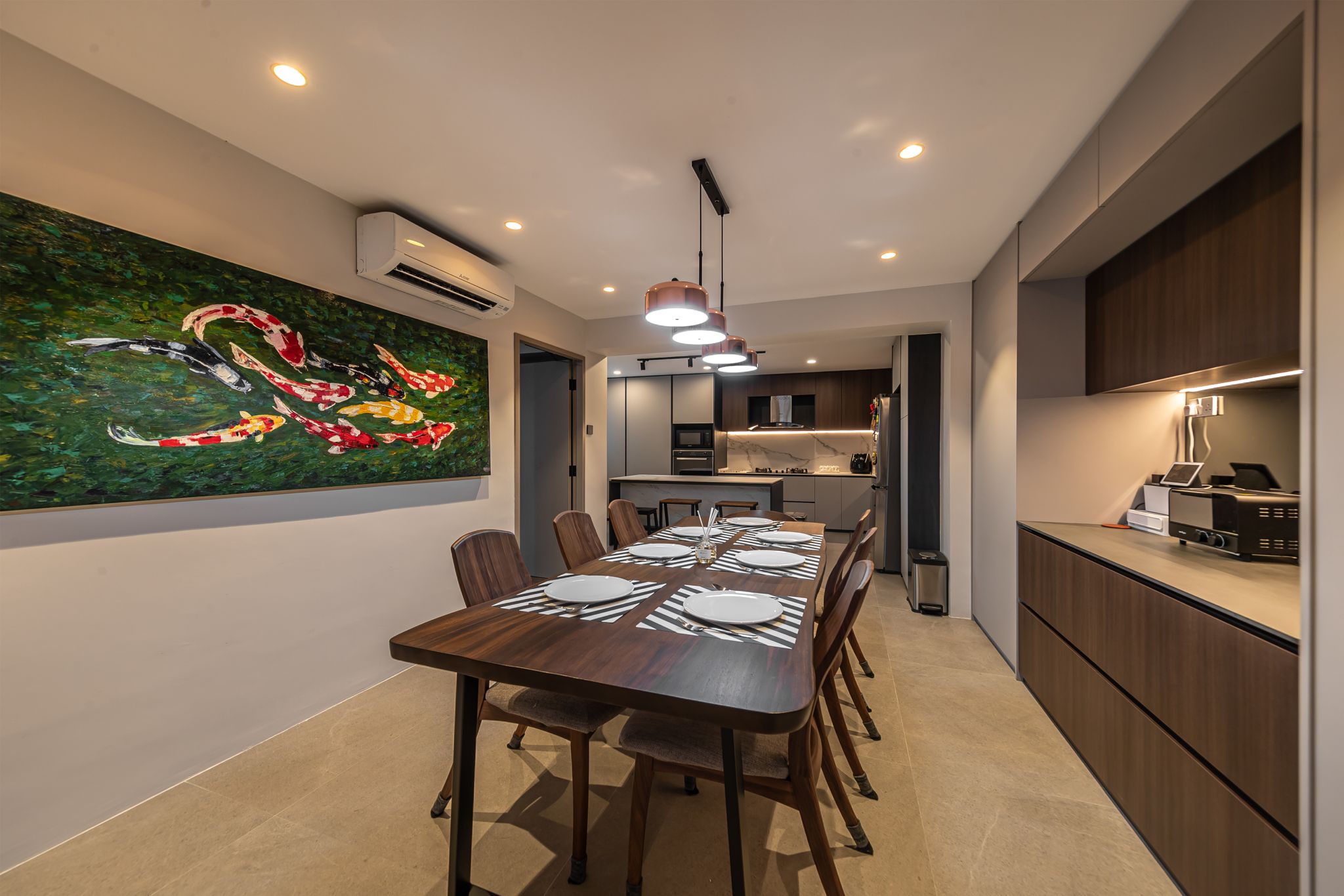 Modern, Scandinavian Design - Dining Room - HDB 5 Room - Design by Swiss Interior Design Pte Ltd