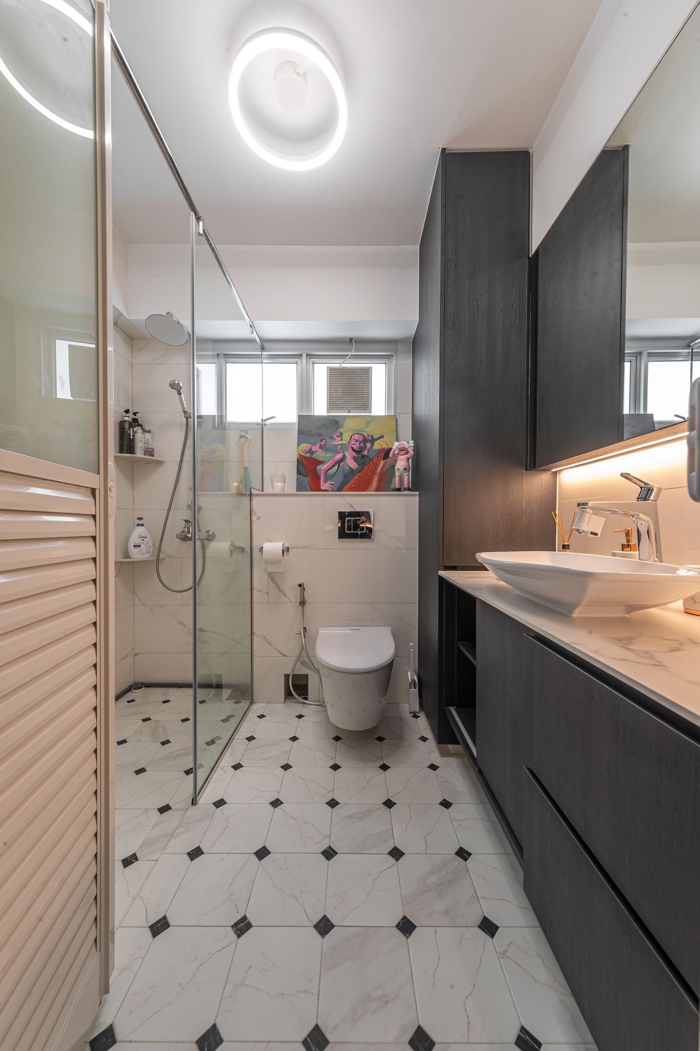 Modern, Scandinavian Design - Bathroom - HDB 5 Room - Design by Swiss Interior Design Pte Ltd