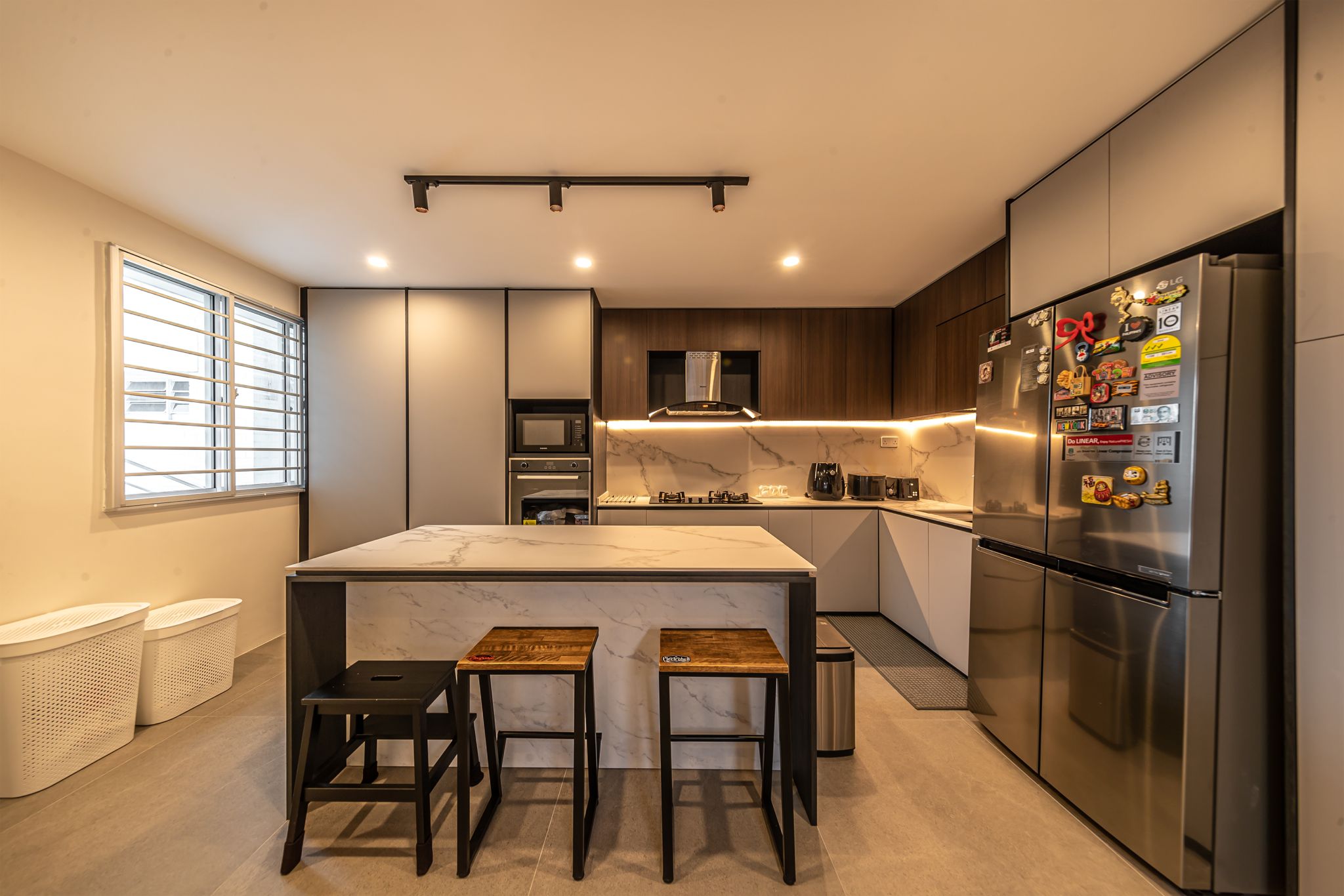 Modern, Scandinavian Design - Kitchen - HDB 5 Room - Design by Swiss Interior Design Pte Ltd