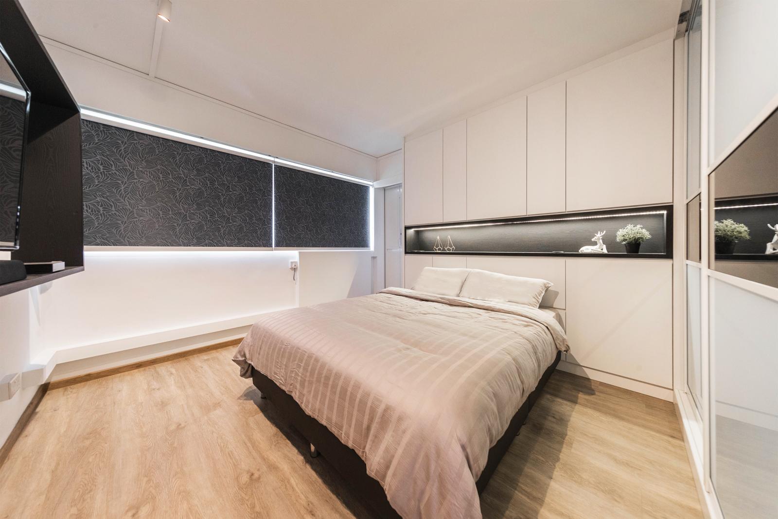 Contemporary, Modern Design - Bedroom - HDB 4 Room - Design by Swiss Interior Design Pte Ltd