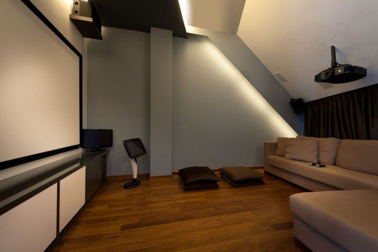 Contemporary, Modern Design - Entertainment Room - Landed House - Design by Taims Interior Pte Ltd