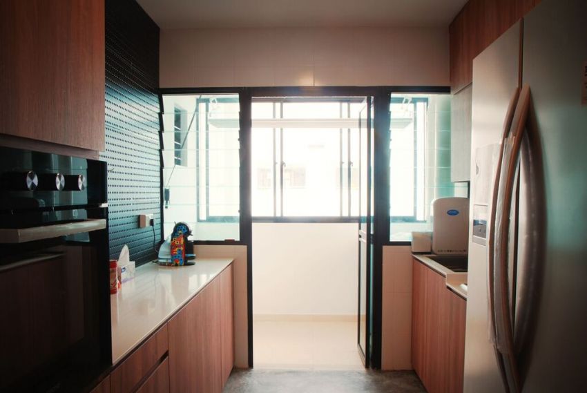 Contemporary Design - Kitchen - HDB Executive Apartment - Design by ted iD Pte Ltd