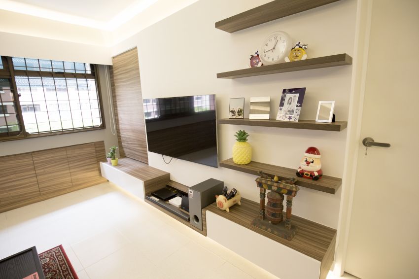 Minimalist Design - Living Room - HDB Executive Apartment - Design by ted iD Pte Ltd