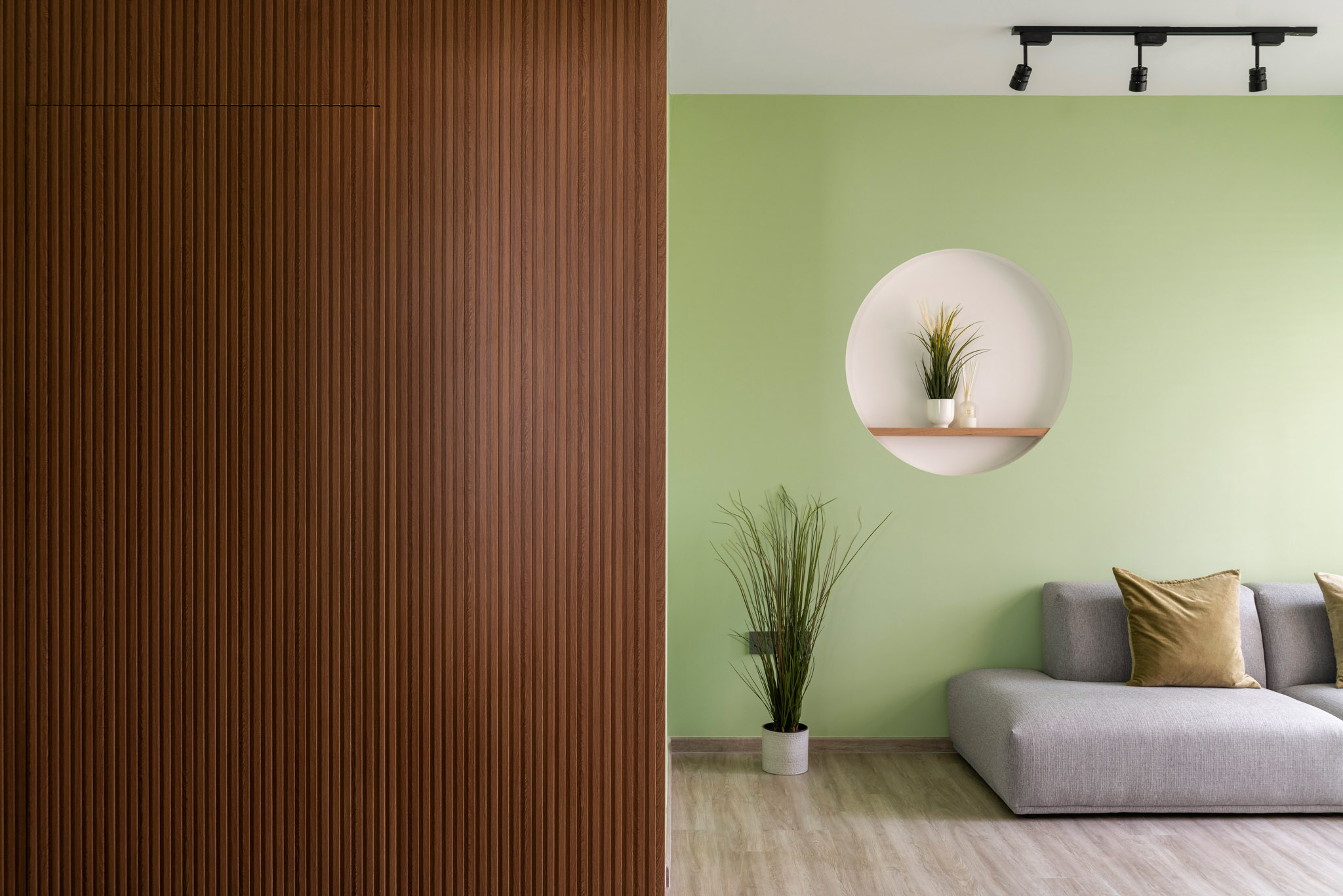Modern, Rustic, Scandinavian Design - Living Room - HDB 4 Room - Design by The Alchemists Design