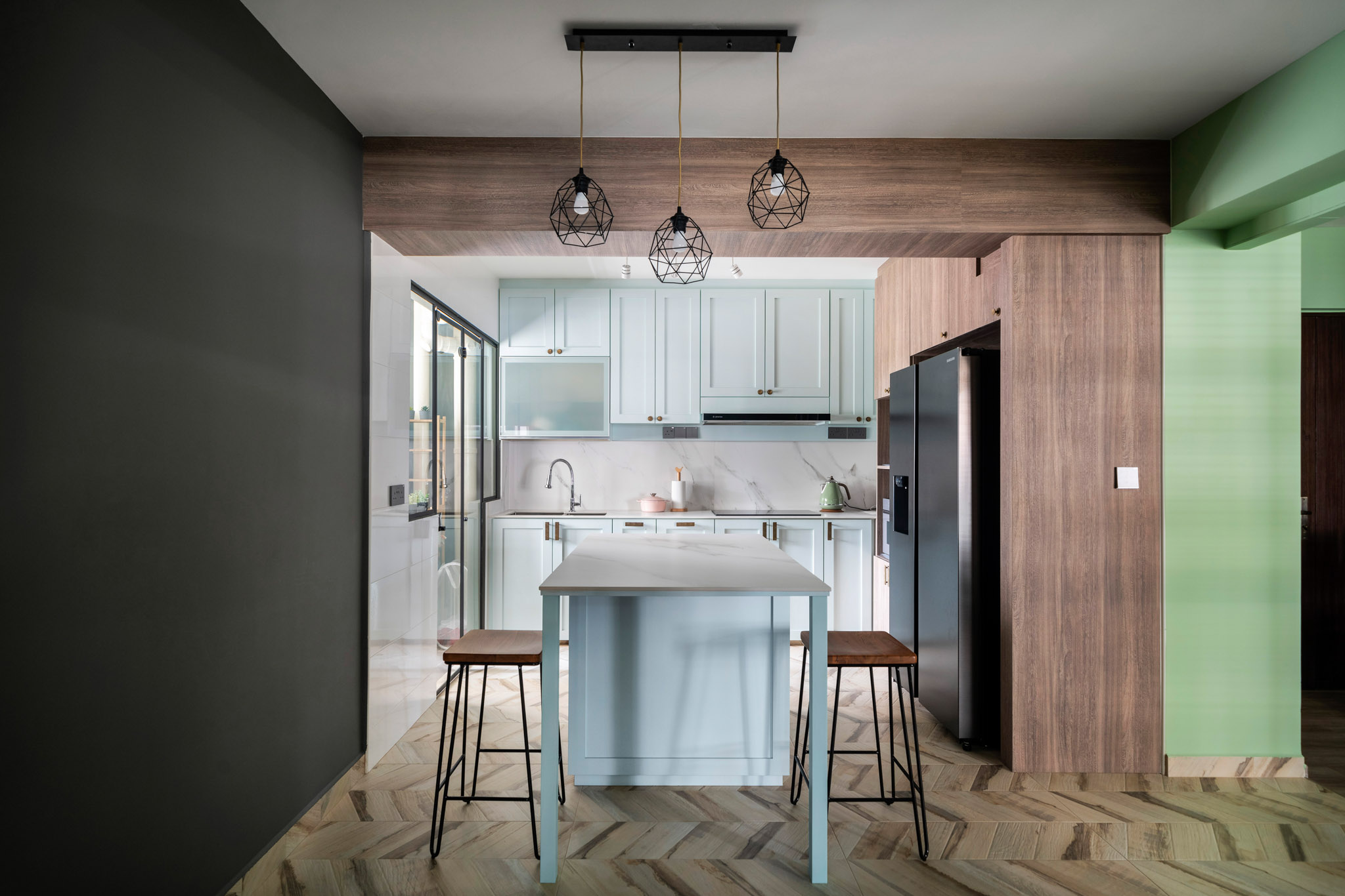 Modern, Rustic, Scandinavian Design - Dining Room - HDB 4 Room - Design by The Alchemists Design