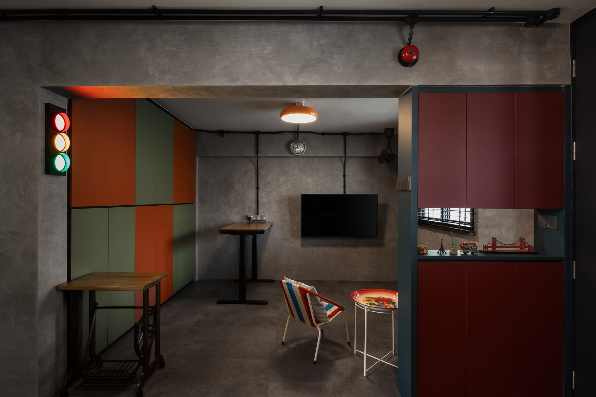Eclectic, Retro, Vintage Design - Living Room - HDB 3 Room - Design by The Alchemists Design