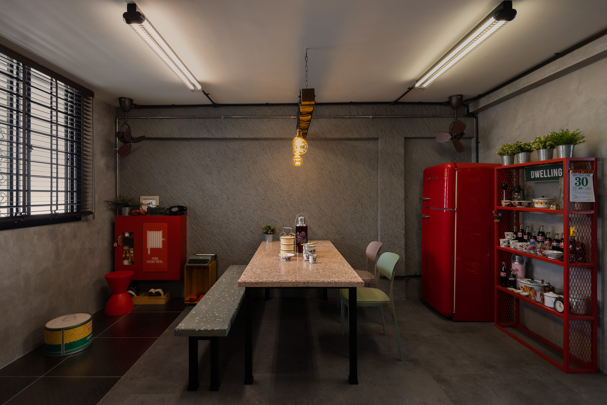Eclectic, Retro, Vintage Design - Dining Room - HDB 3 Room - Design by The Alchemists Design