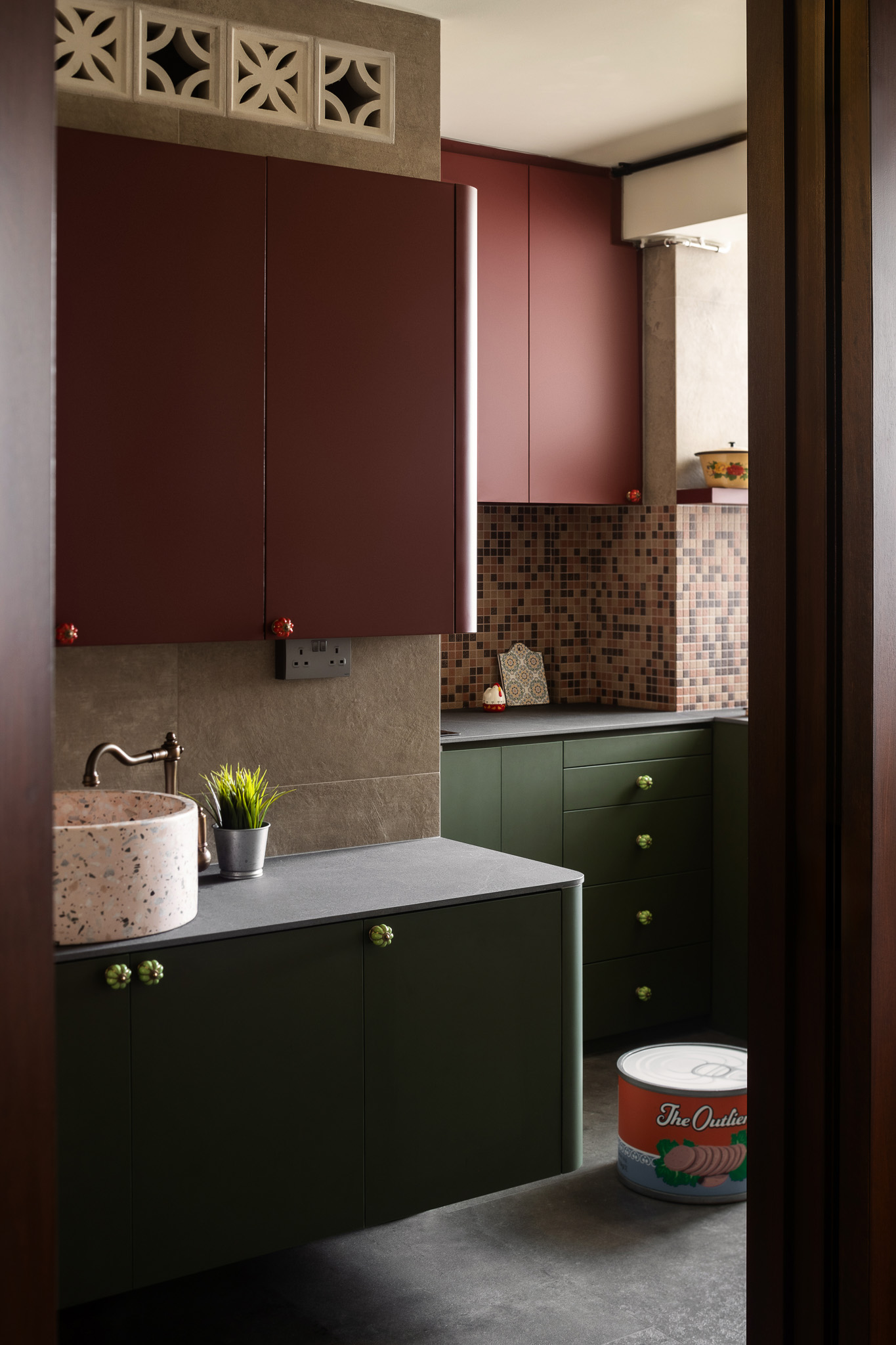 Eclectic, Retro, Vintage Design - Kitchen - HDB 3 Room - Design by The Alchemists Design