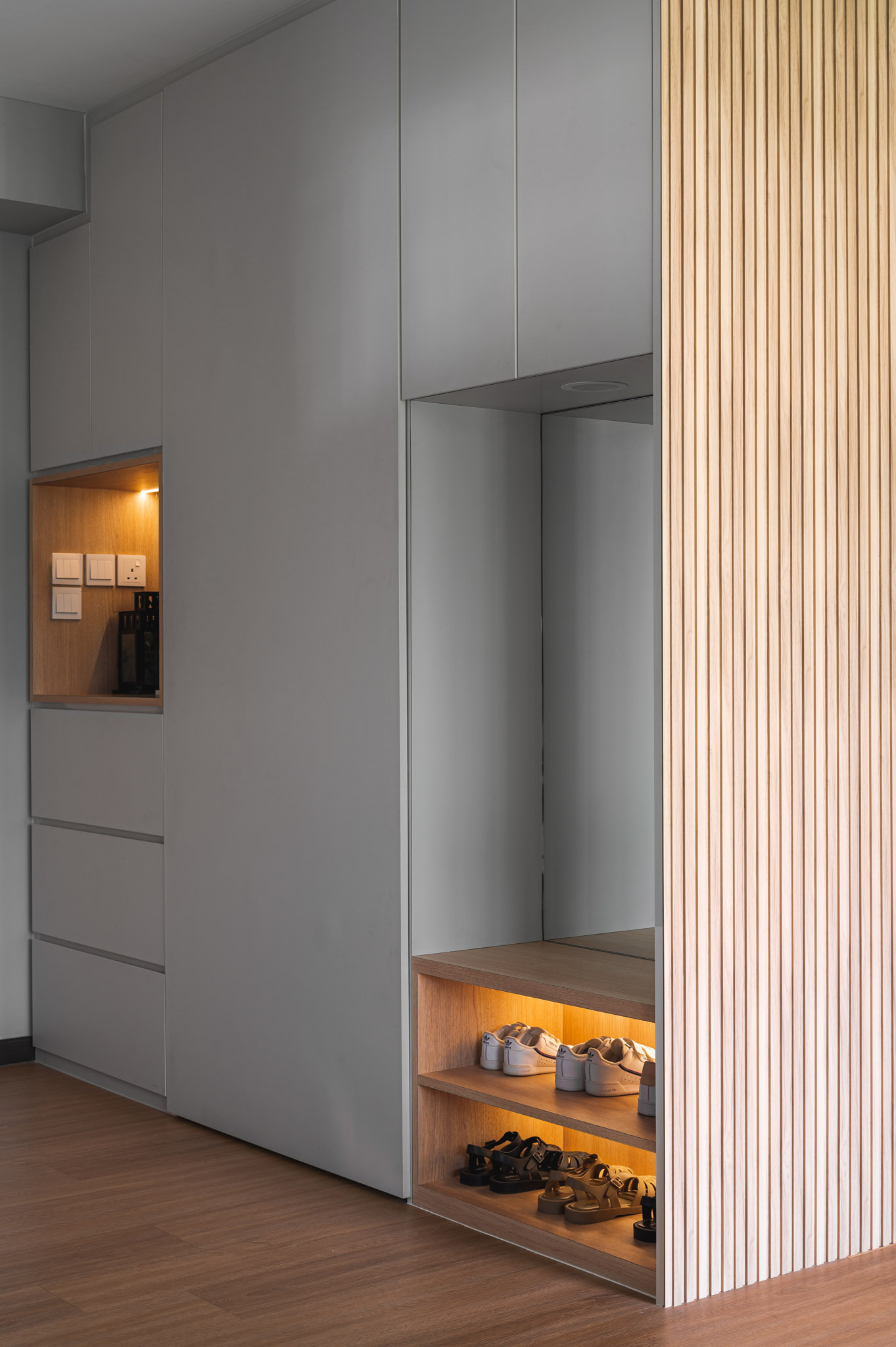 Modern, Rustic, Scandinavian Design - Living Room - HDB 5 Room - Design by The Alchemists Design
