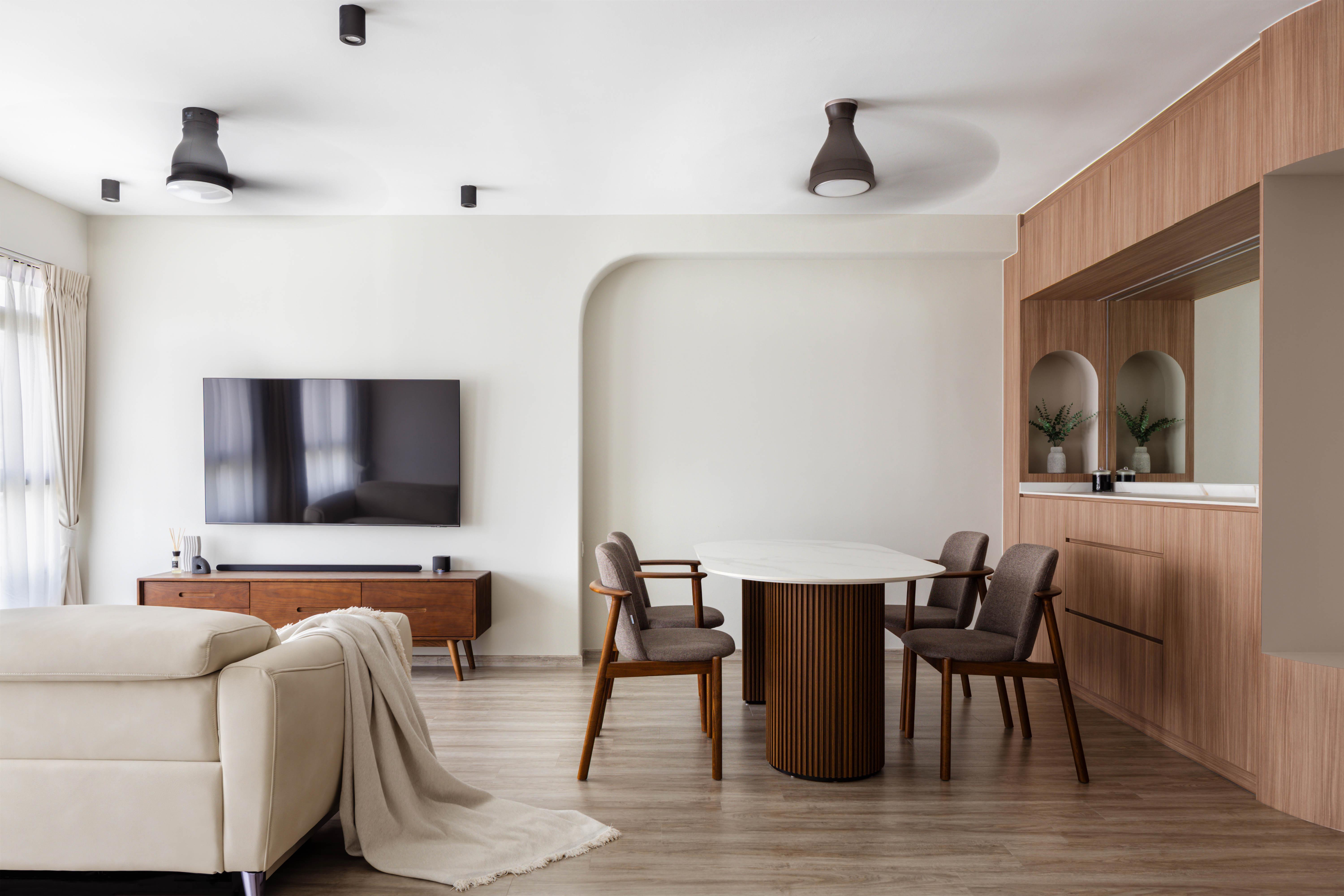 Modern, Others, Scandinavian Design - Living Room - HDB 5 Room - Design by The Alchemists Design