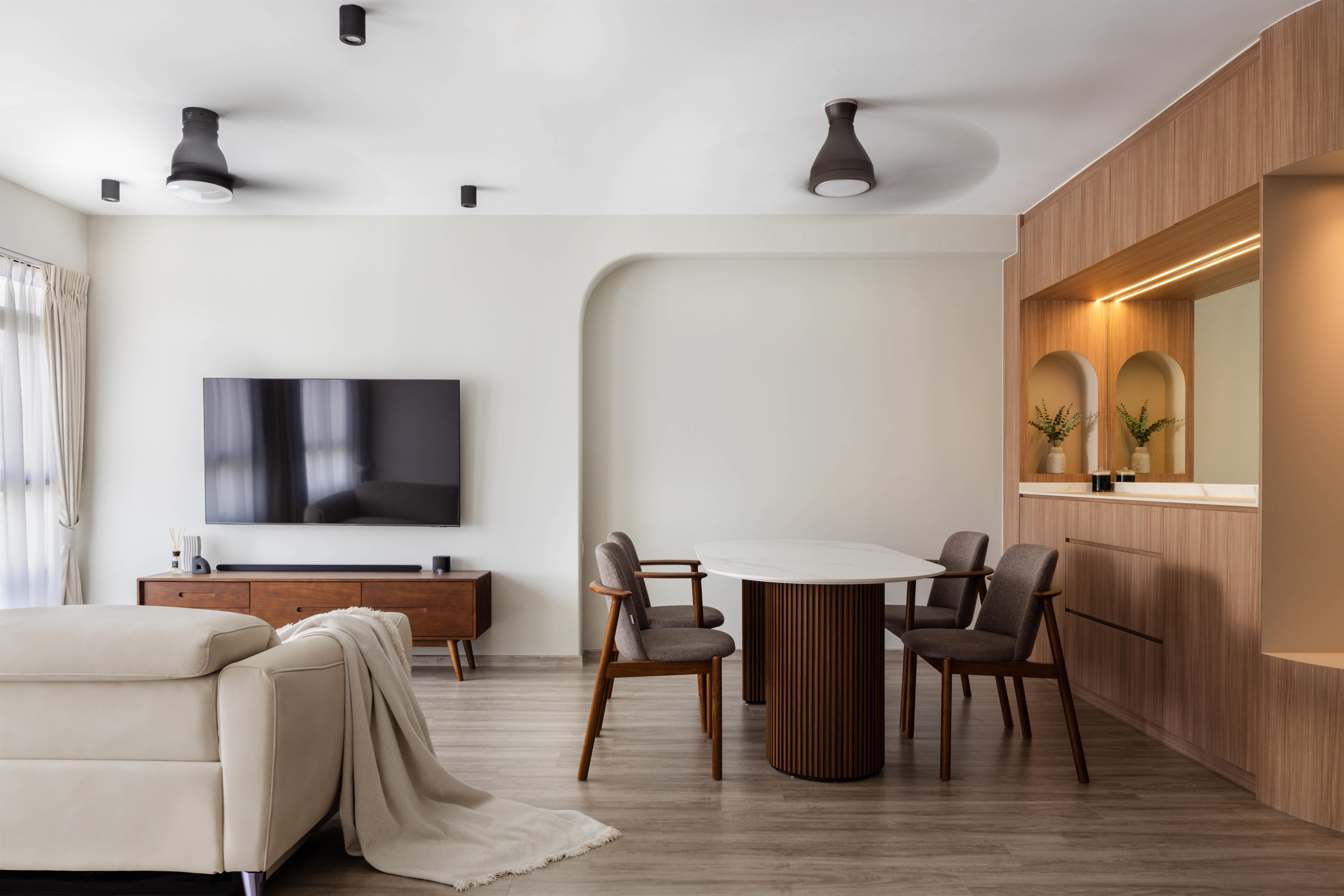 Modern, Others, Scandinavian Design - Living Room - HDB 5 Room - Design by The Alchemists Design