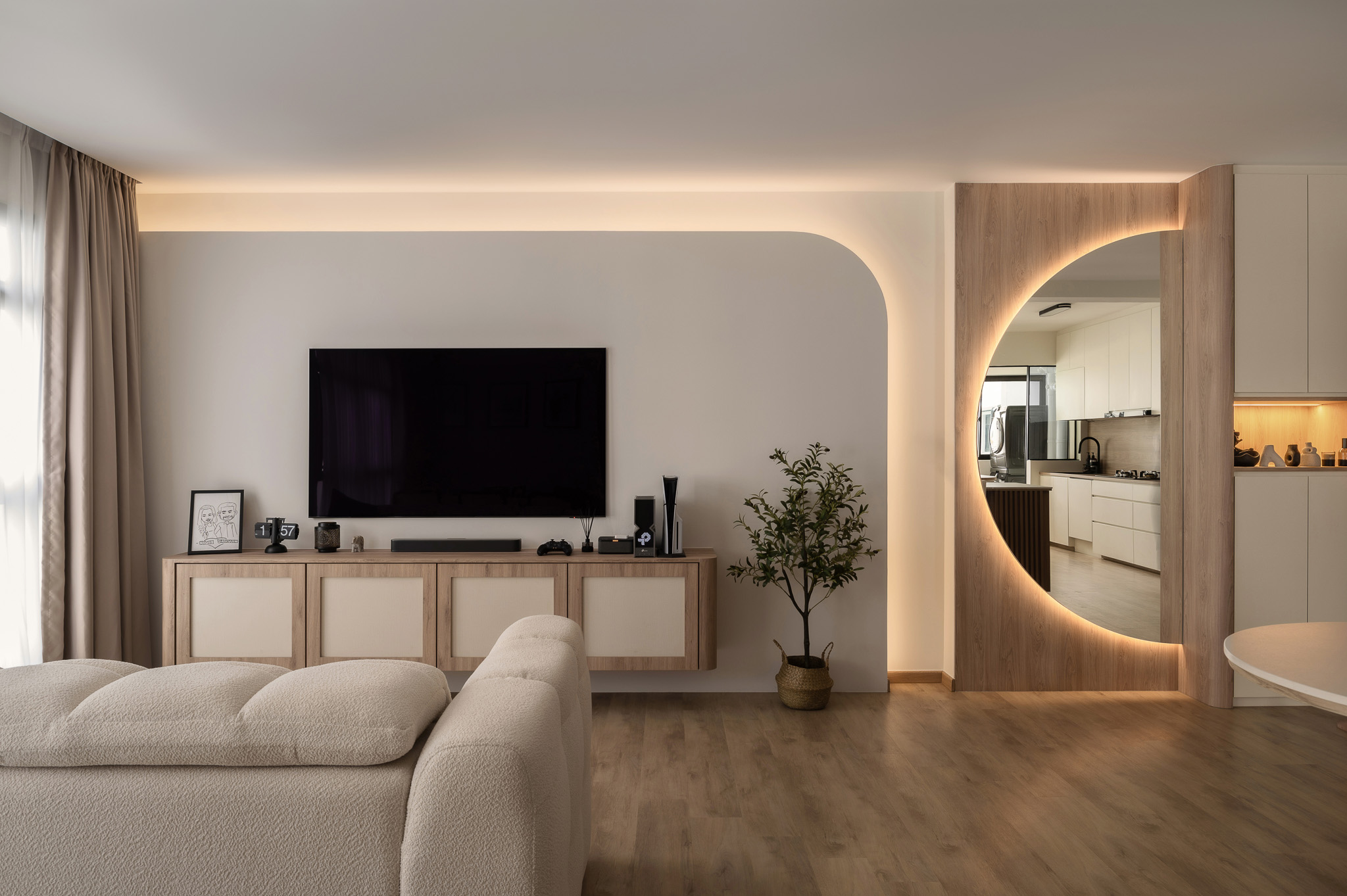 Minimalist, Modern, Scandinavian Design - Living Room - HDB 5 Room - Design by The Alchemists Design