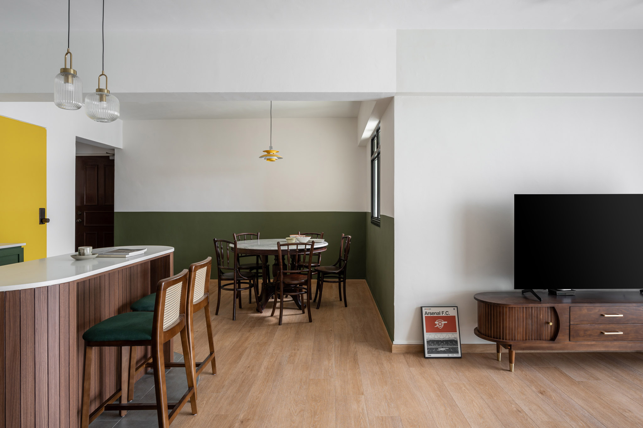 Eclectic, Retro, Vintage Design - Living Room - HDB 4 Room - Design by The Alchemists Design