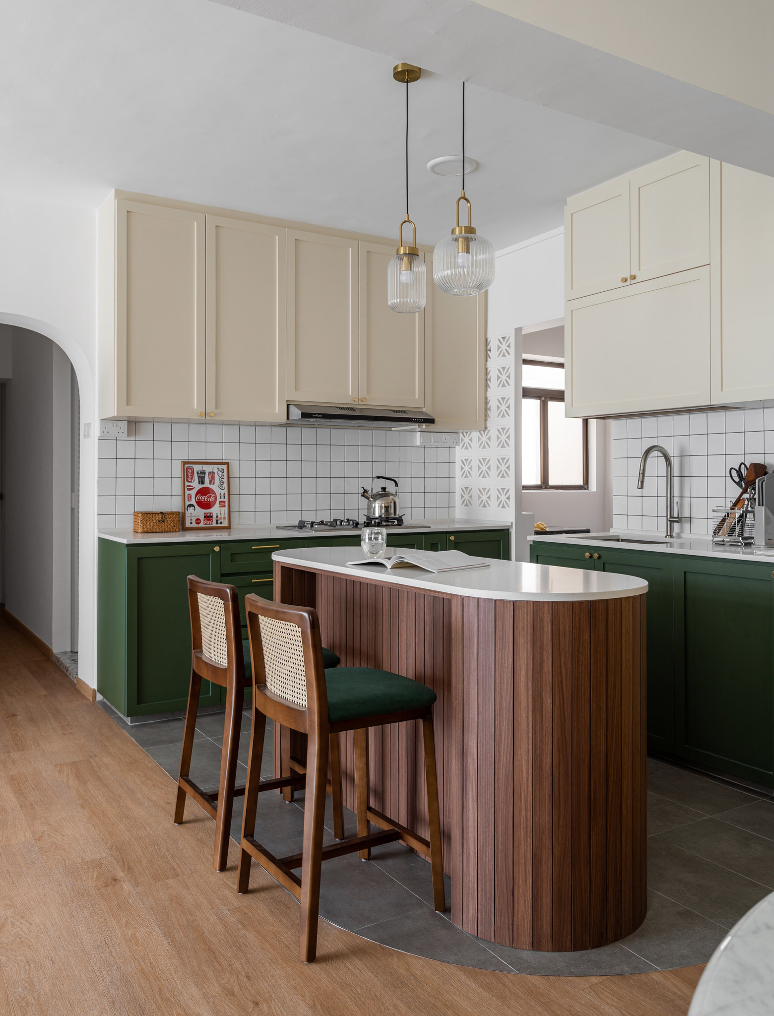 Eclectic, Retro, Vintage Design - Kitchen - HDB 4 Room - Design by The Alchemists Design