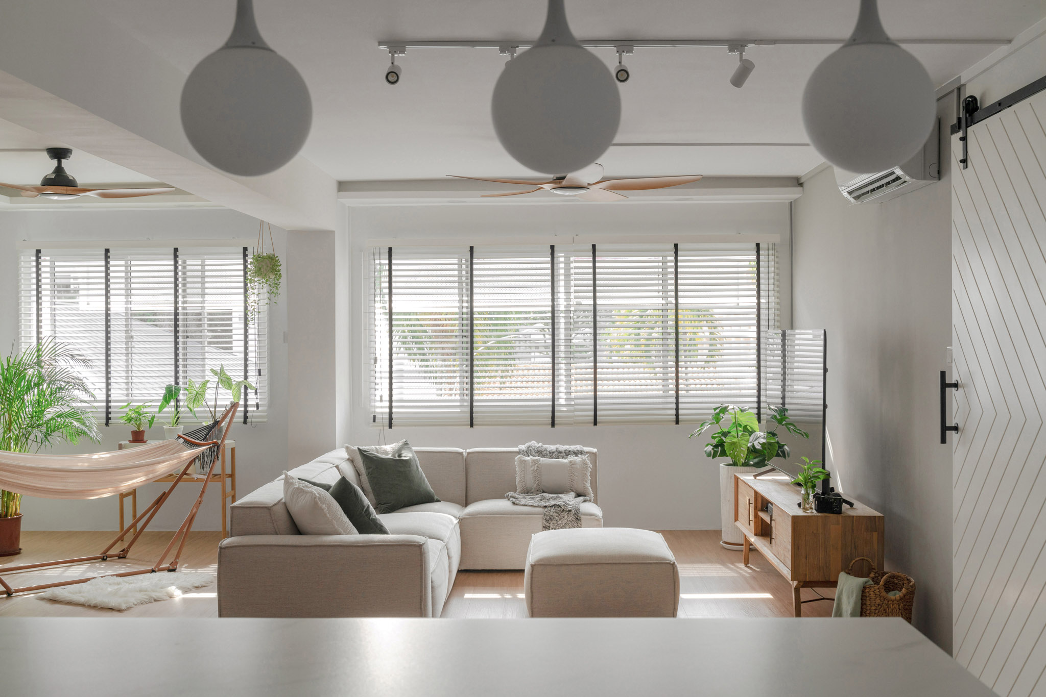 Modern, Scandinavian Design - Living Room - HDB 5 Room - Design by The Alchemists Design