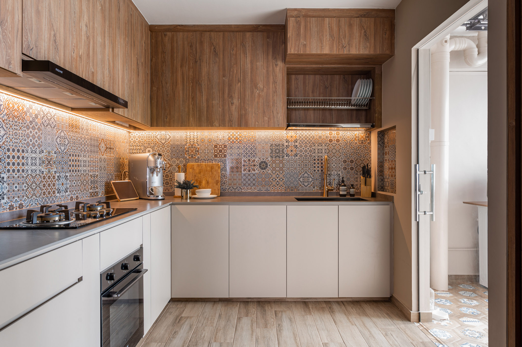 Modern, Others, Rustic Design - Kitchen - HDB 4 Room - Design by The Alchemists Design